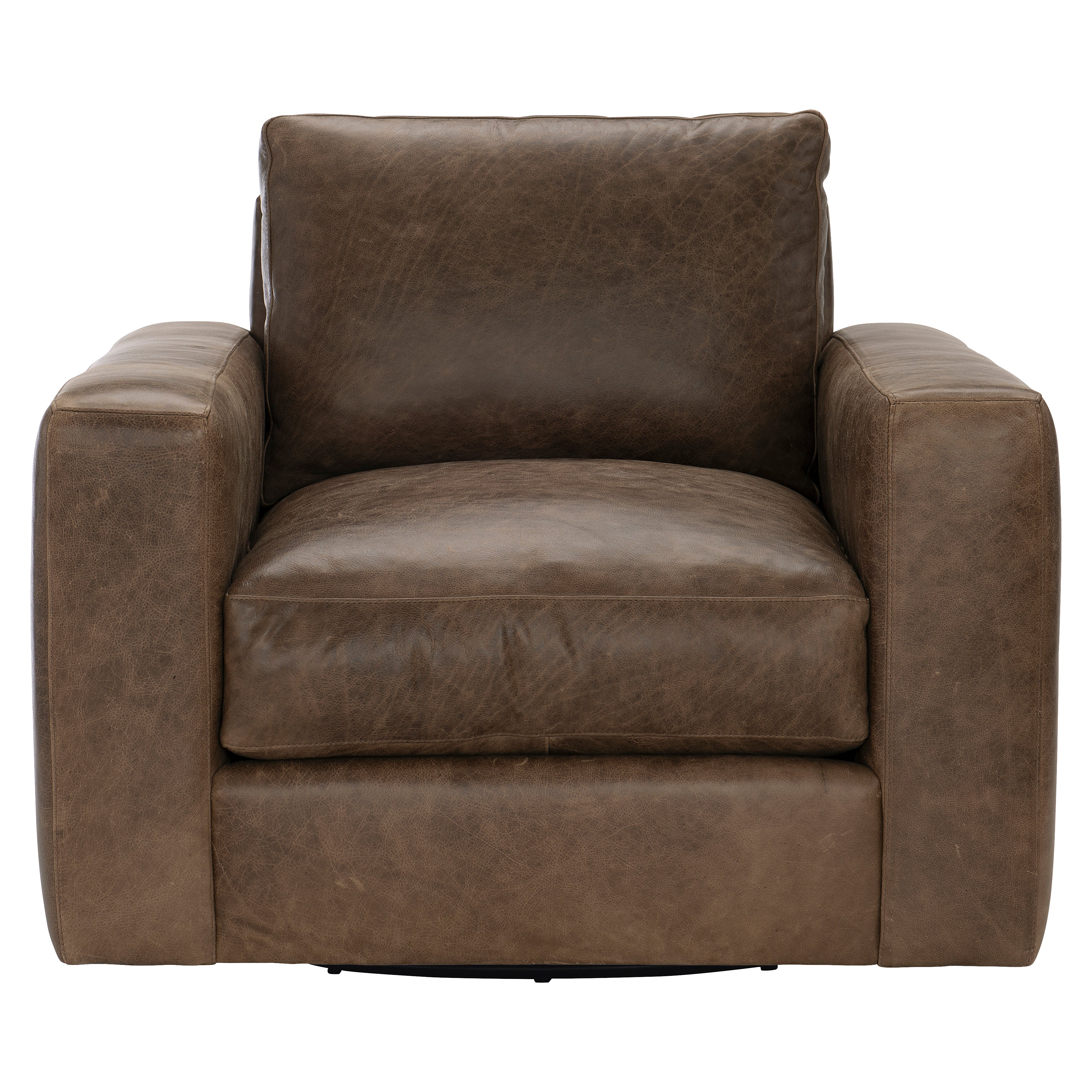 Dawkins Leather Swivel Chair by Bernhardt