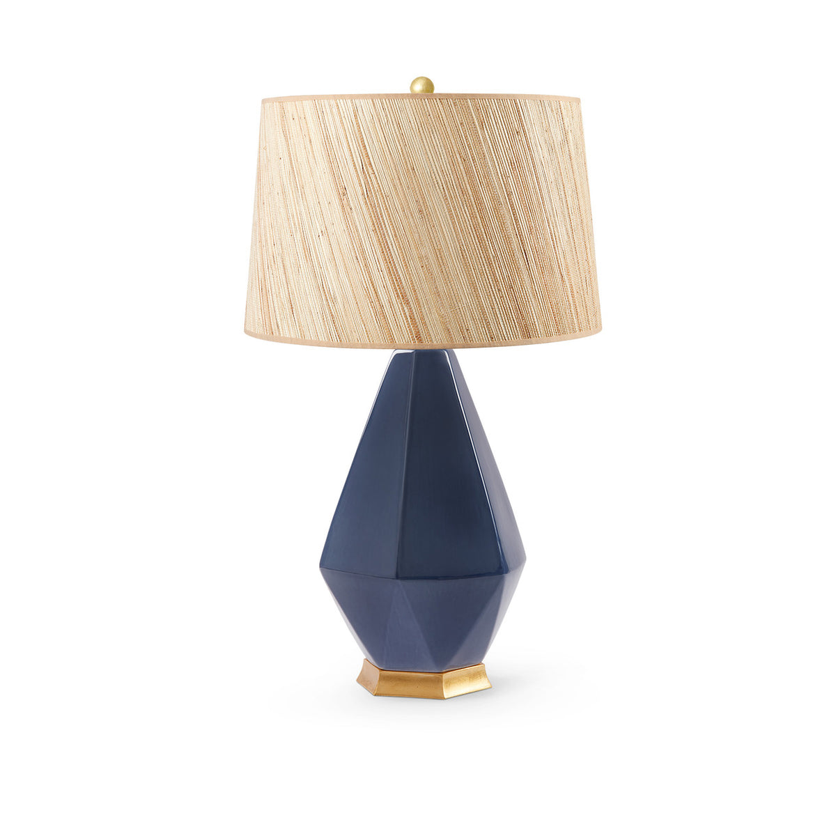 Olsen Lamp with Shade 17-inch Papyrus with Gold