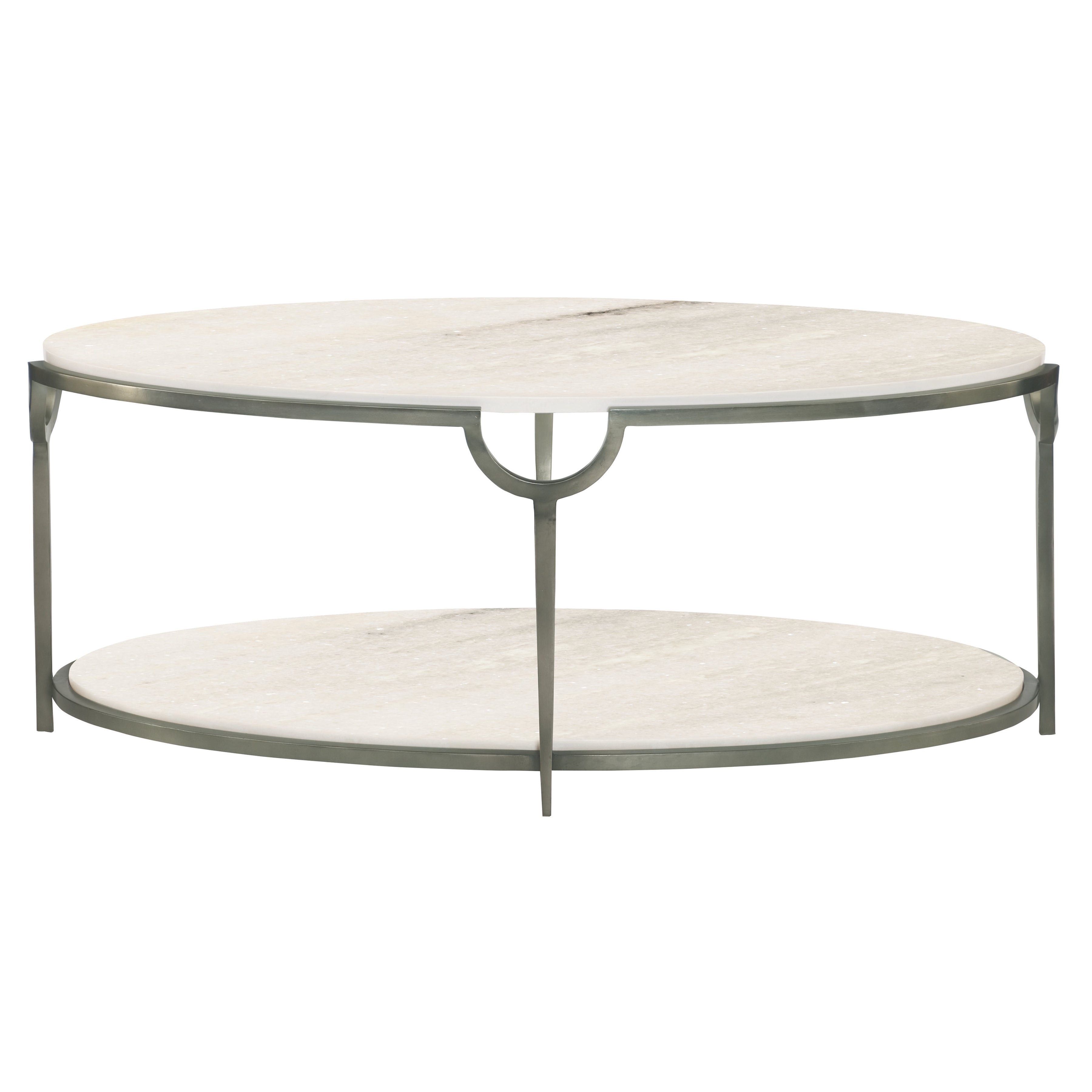 Morello Oval Metal Cocktail Table by Bernhardt