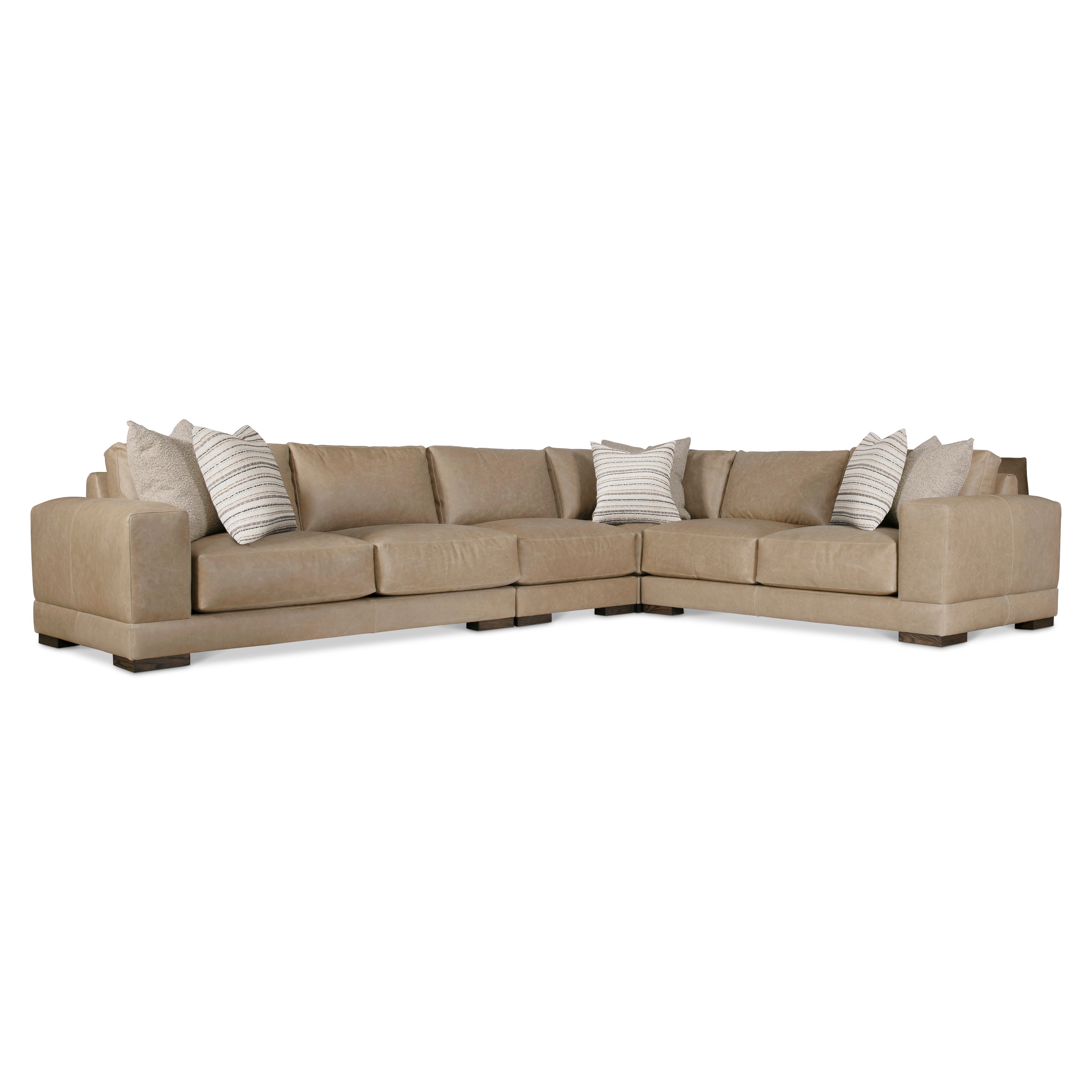 Lars Leather 4-Piece Sectional by Bernhardt