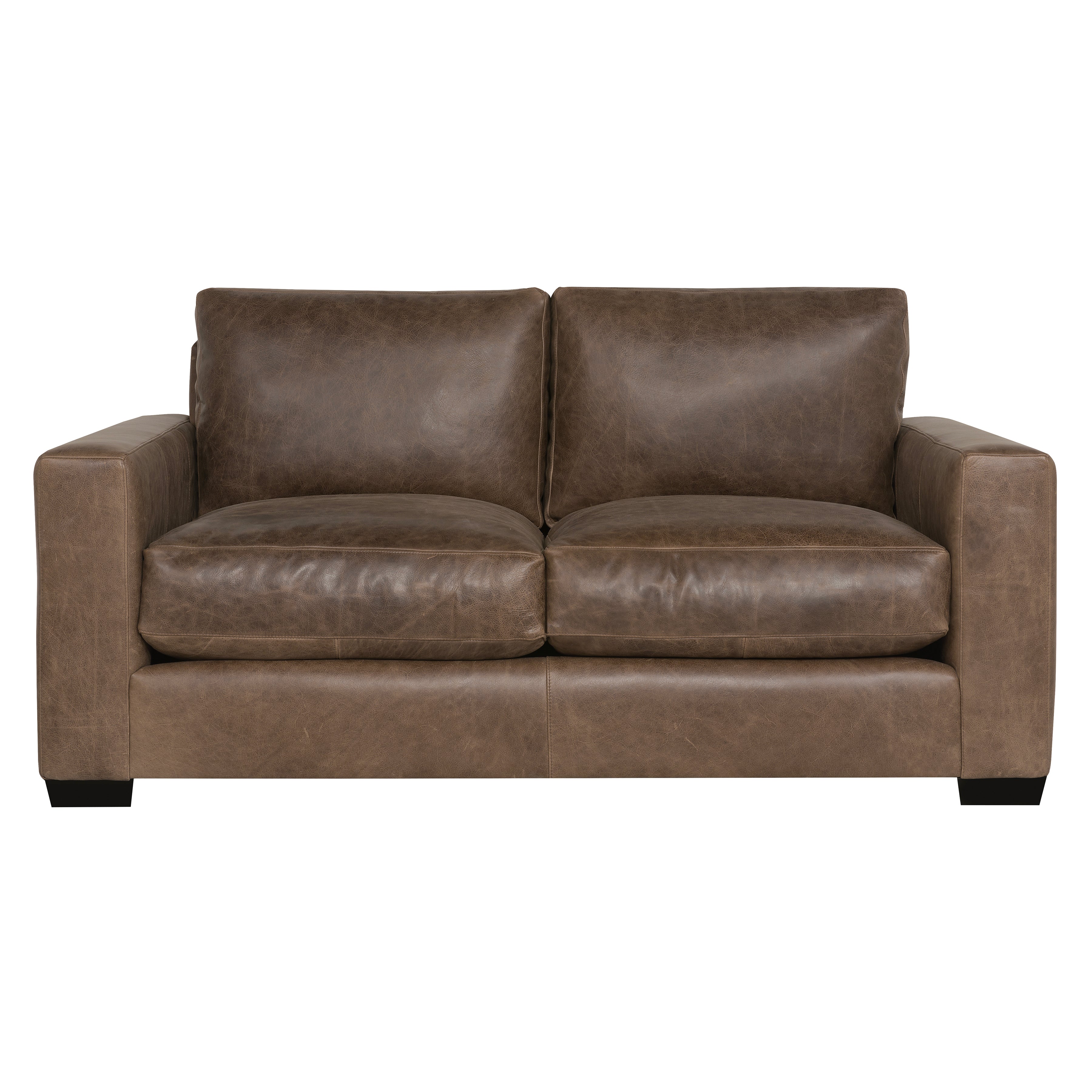Dawkins Leather Loveseat by Bernhardt