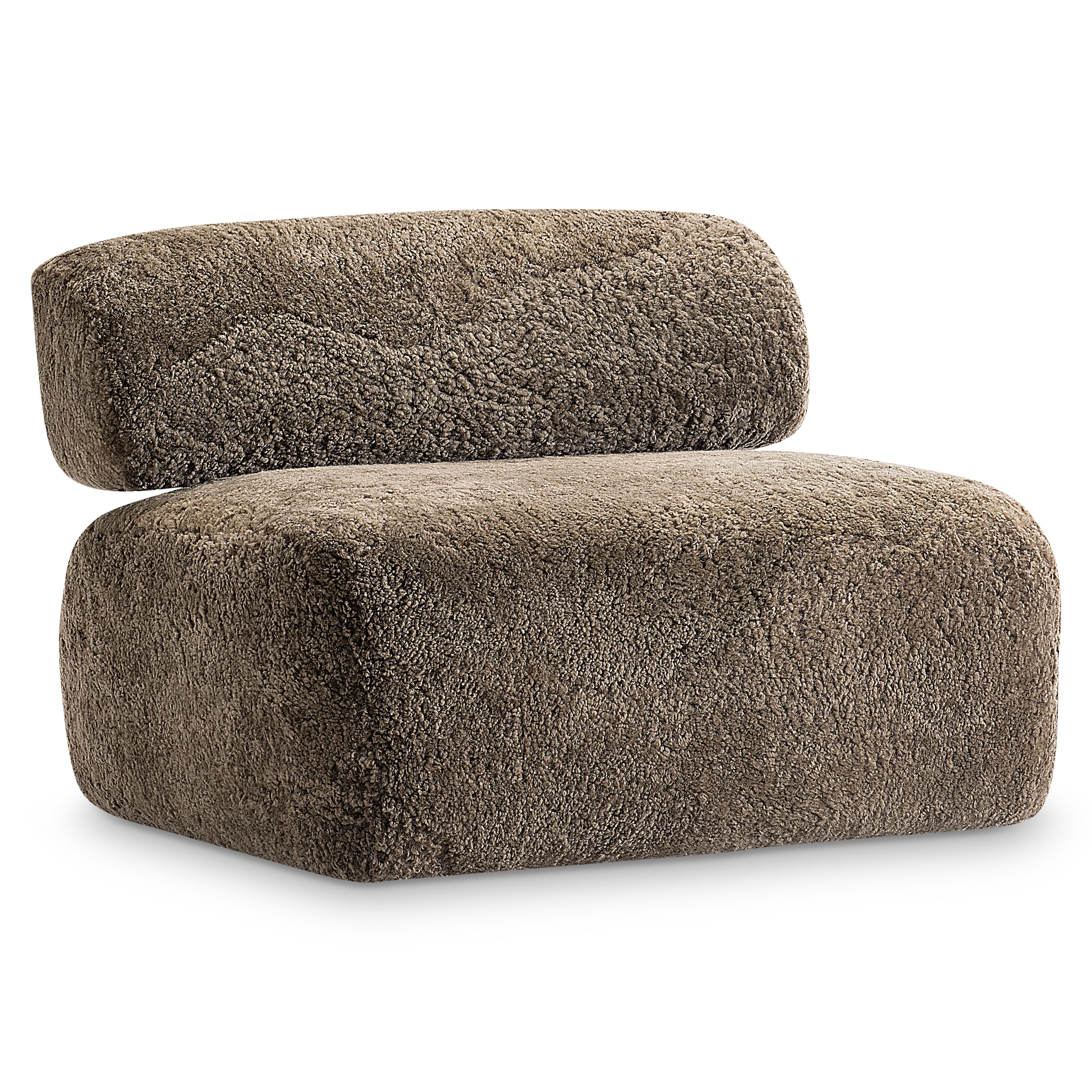 Paley Shearling Swivel Chair by Bernhardt