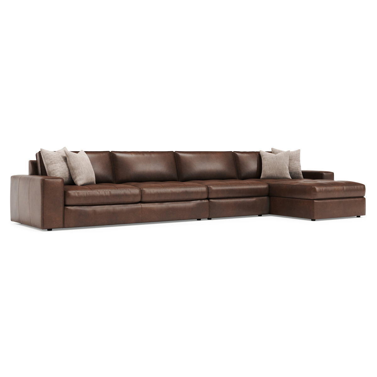 Nest 3-Piece Leather Sectional by Bernhardt