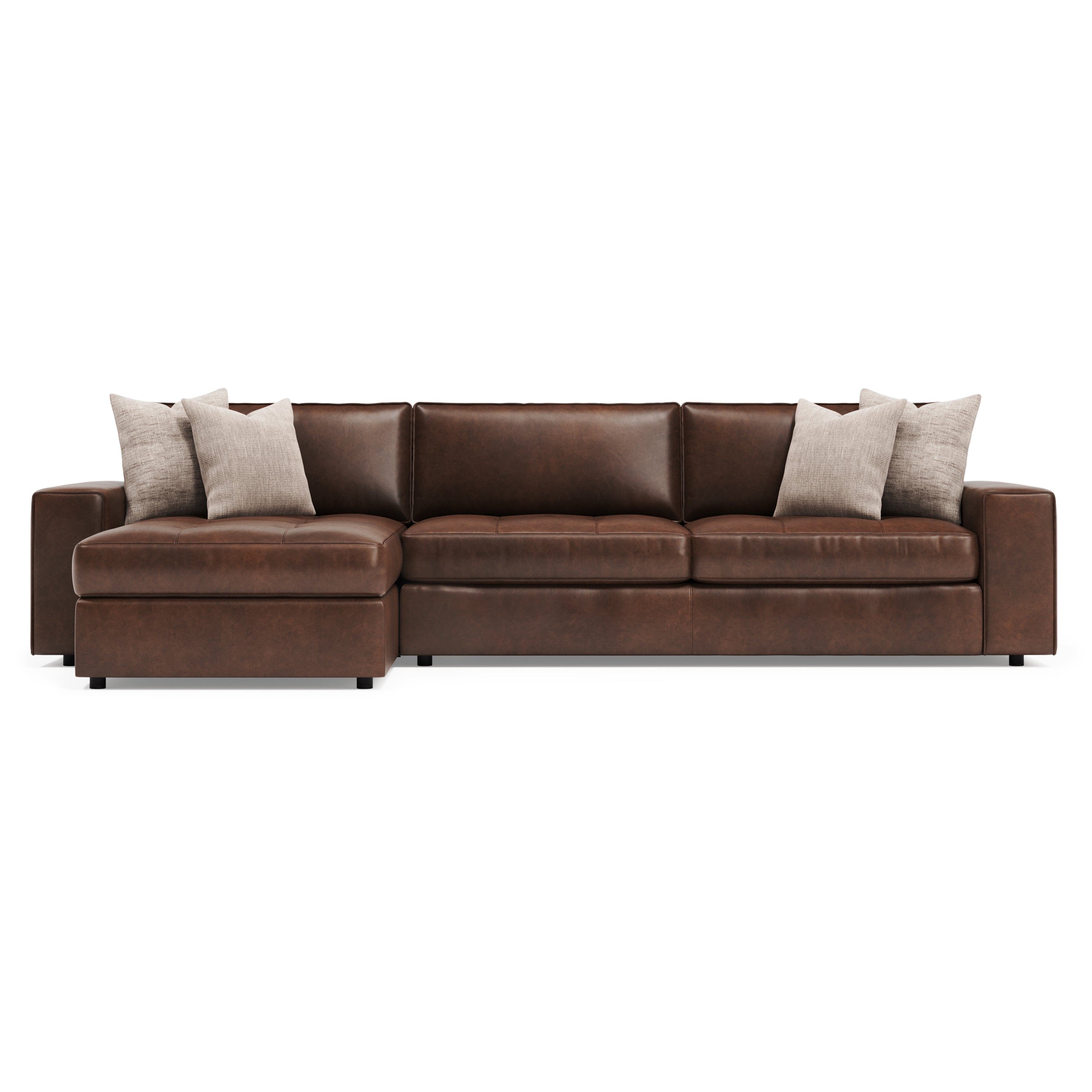 Nest 2-Piece Leather Sectional by Bernhardt