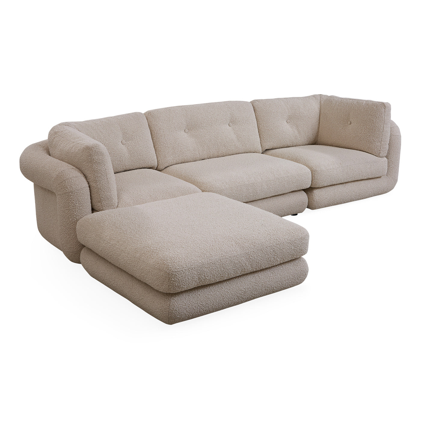 Pompidou 120" Modular Four-Piece Sectional with Ottoman Sectionals Jonathan Adler , Black Friday Sale Jonathan Adler Furniture Sale, Old Bones Co, Mid Century Furniture Sale, Four Hands Furniture, Black Friday Sale Pompidou 120" Modular Four-Piece Sectional with Ottoman,Gus Sale, Perigold Pompidou 120" Modular Four-Piece Sectional with Ottoman Sectionals Black Friday Sale , Perigold Sale Pompidou 120" Modular Four-Piece Sectional with Ottoman,Pompidou 120" Modular Four-Piece Sectional with Ottoman Lulu and 