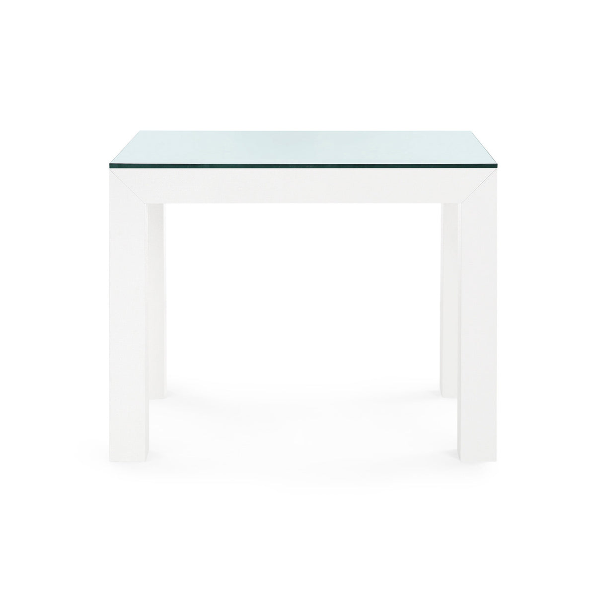 Parsons Side Table with Glass Top