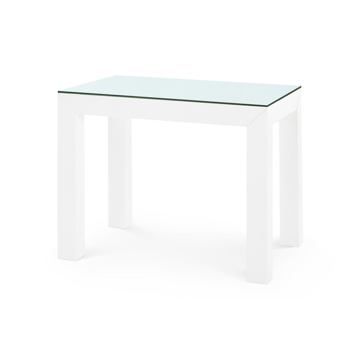 Parsons Side Table with Glass Top