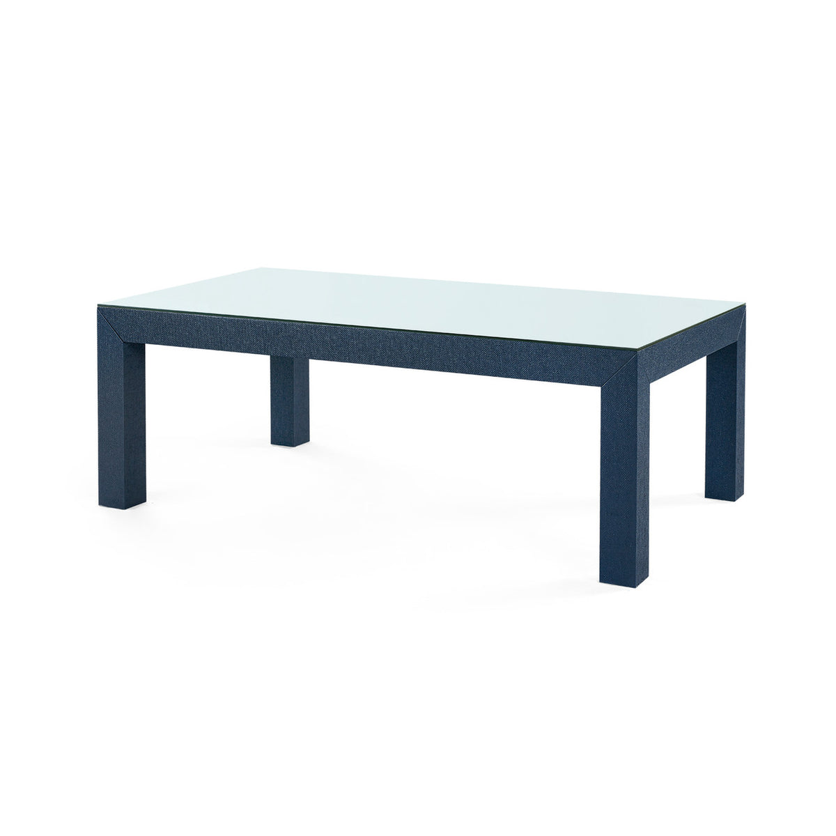 Parsons Coffee Table with Glass Top