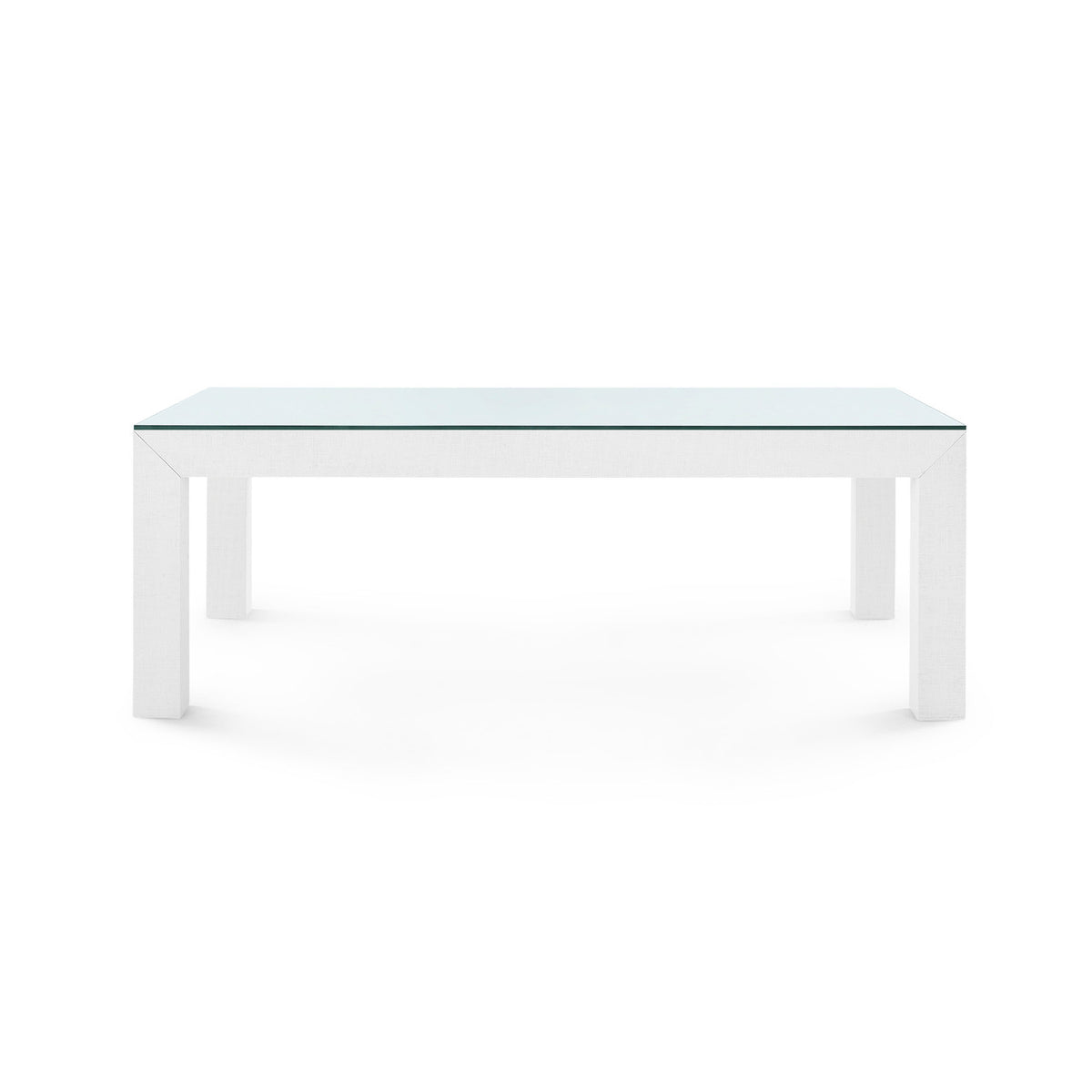 Parsons Coffee Table with Glass Top