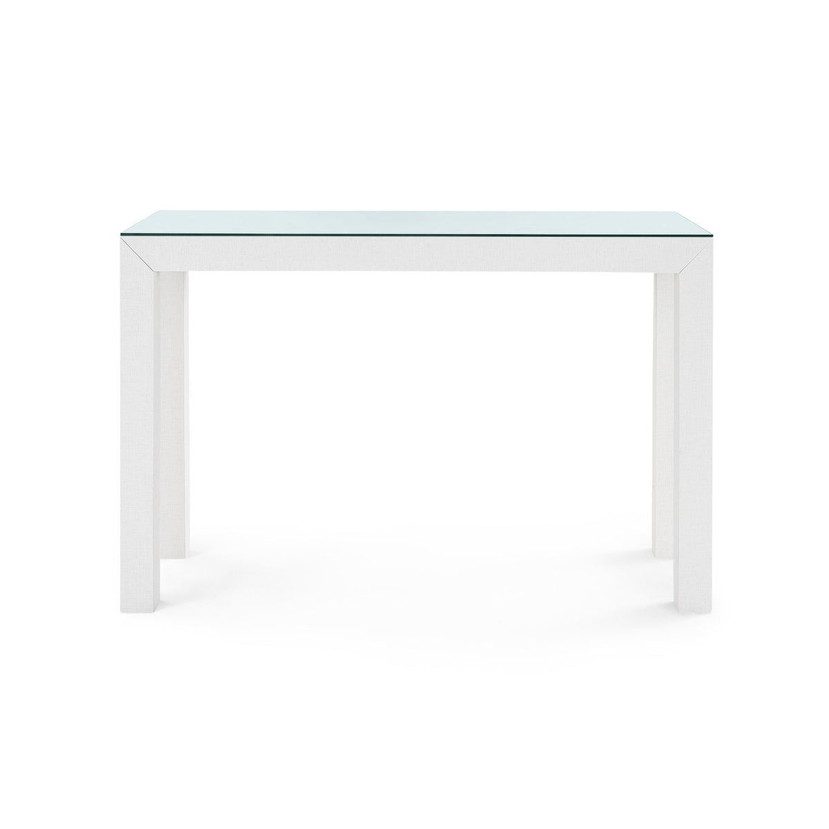 Parsons Console Table with Glass Top