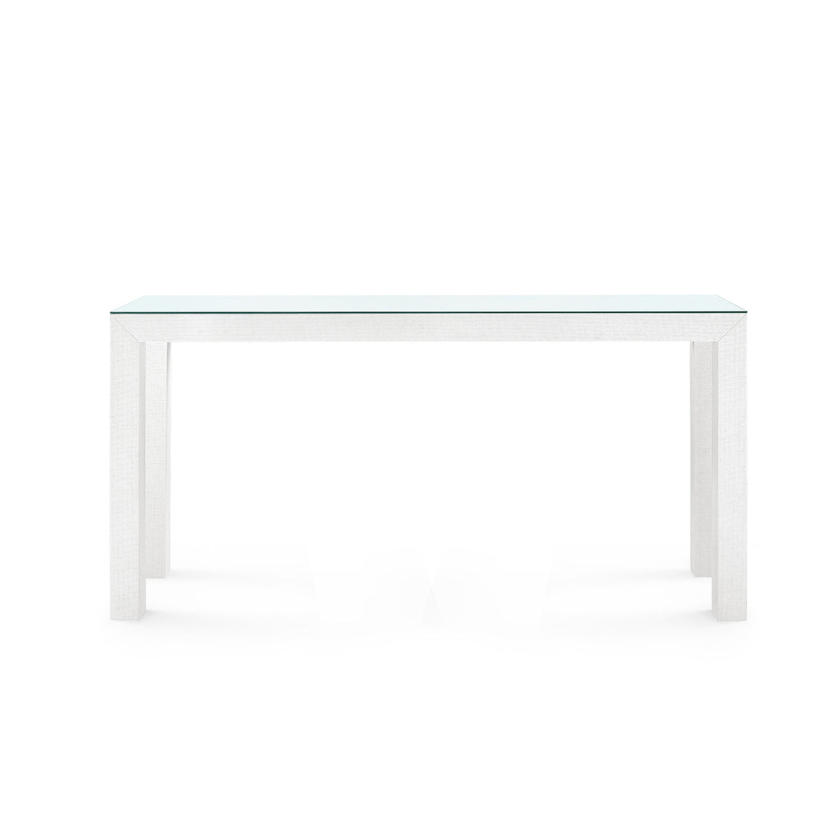 Parsons Large Console with Glass Top