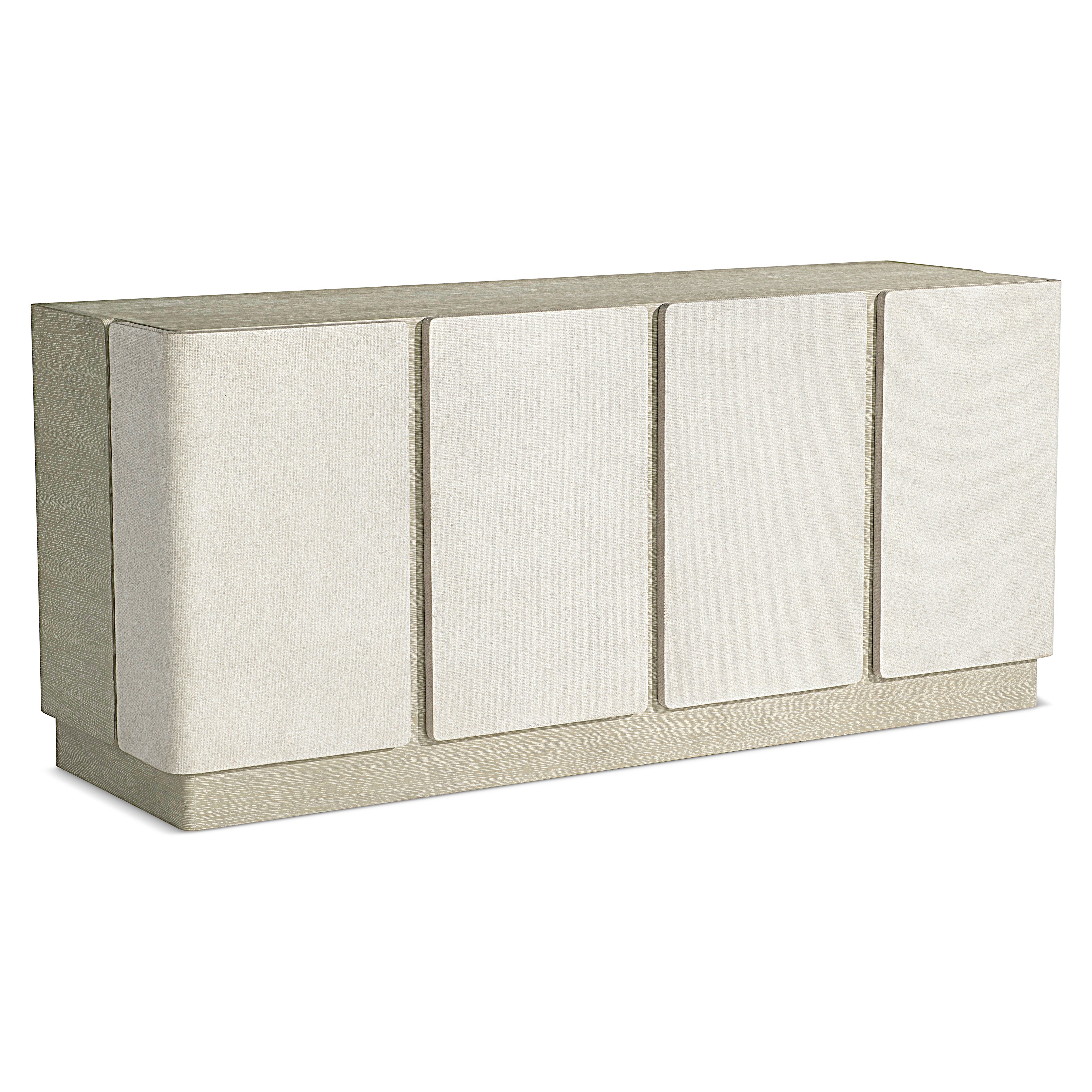 Arcadia Buffet with Raffla-wrapped doors by Bernhardt