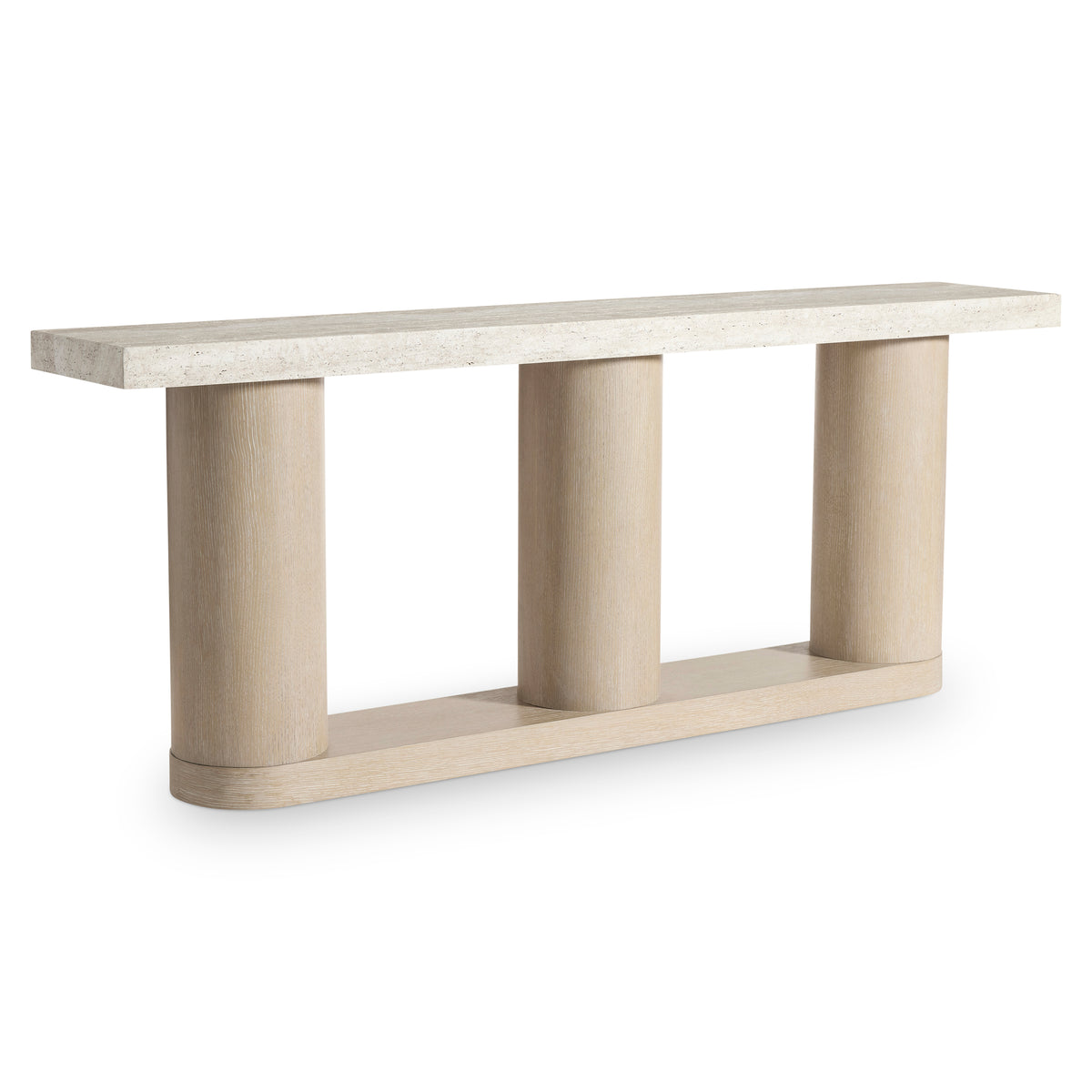 Asana Faux Stone Console Table by Bernhardt