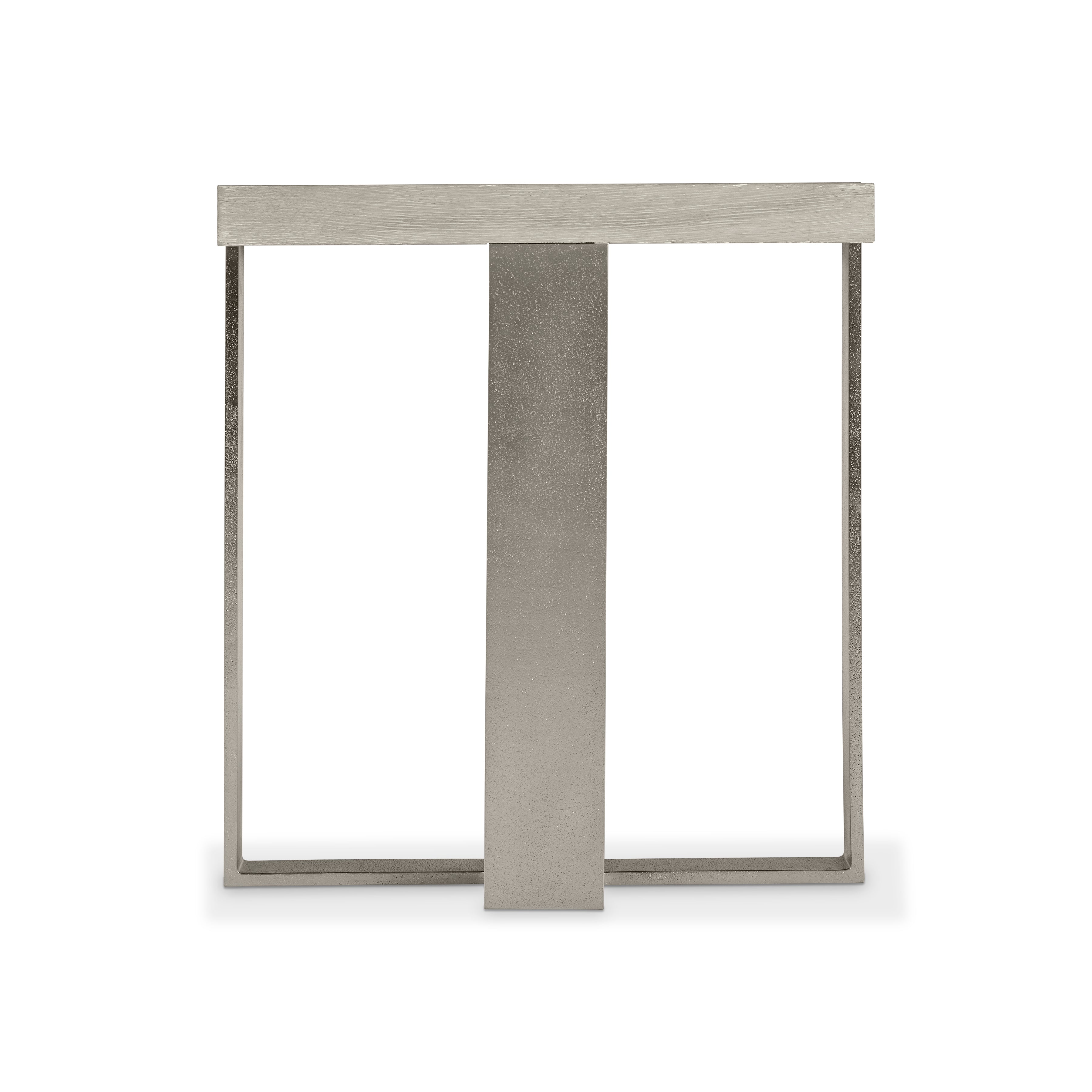 Tempo Metal Base Side Table by Bernhardt
