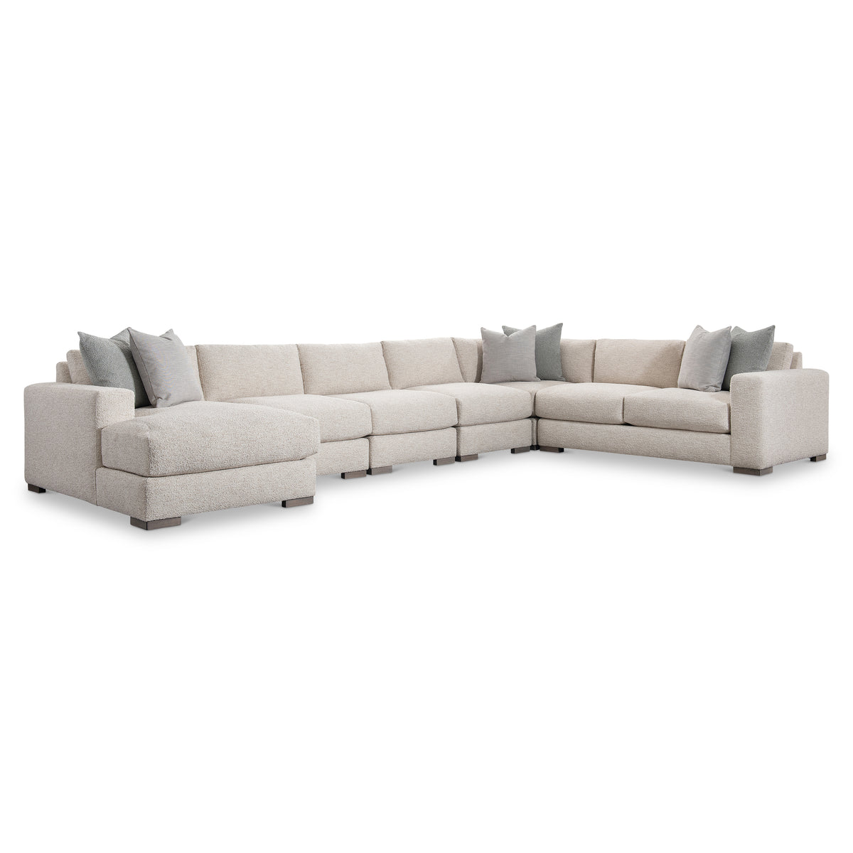 Drew 6-Piece Left Facing Fabric Sectional by Bernhardt