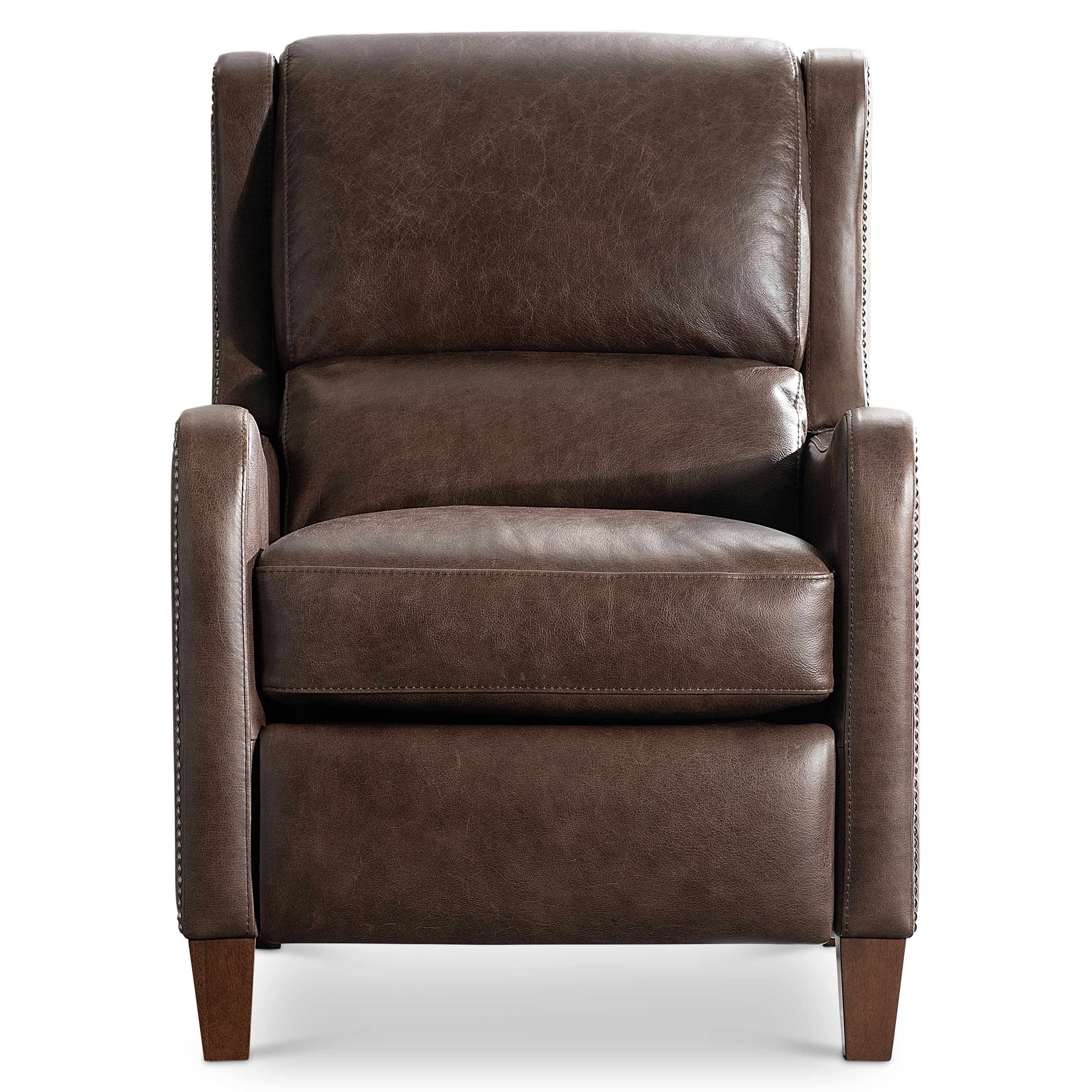 Landon Brown Leather Recliner by Bernhardt