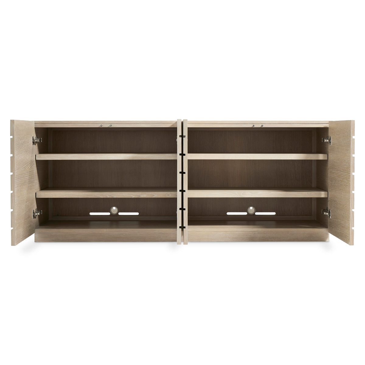 Asana Slatted Entertainment Credenza by Bernhardt