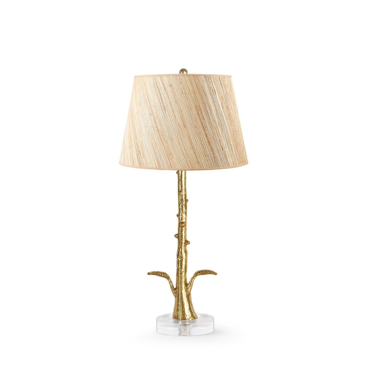 Rama Lamp with Shade 16-inch Papyrus with Gold