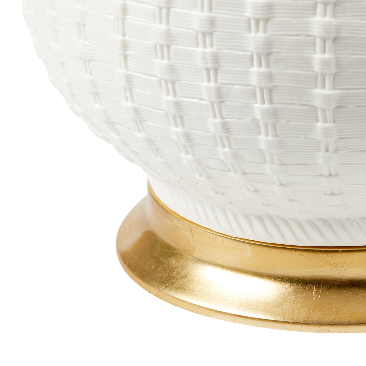 Carla Lamp with Shade 17-inch White Linen with Gold
