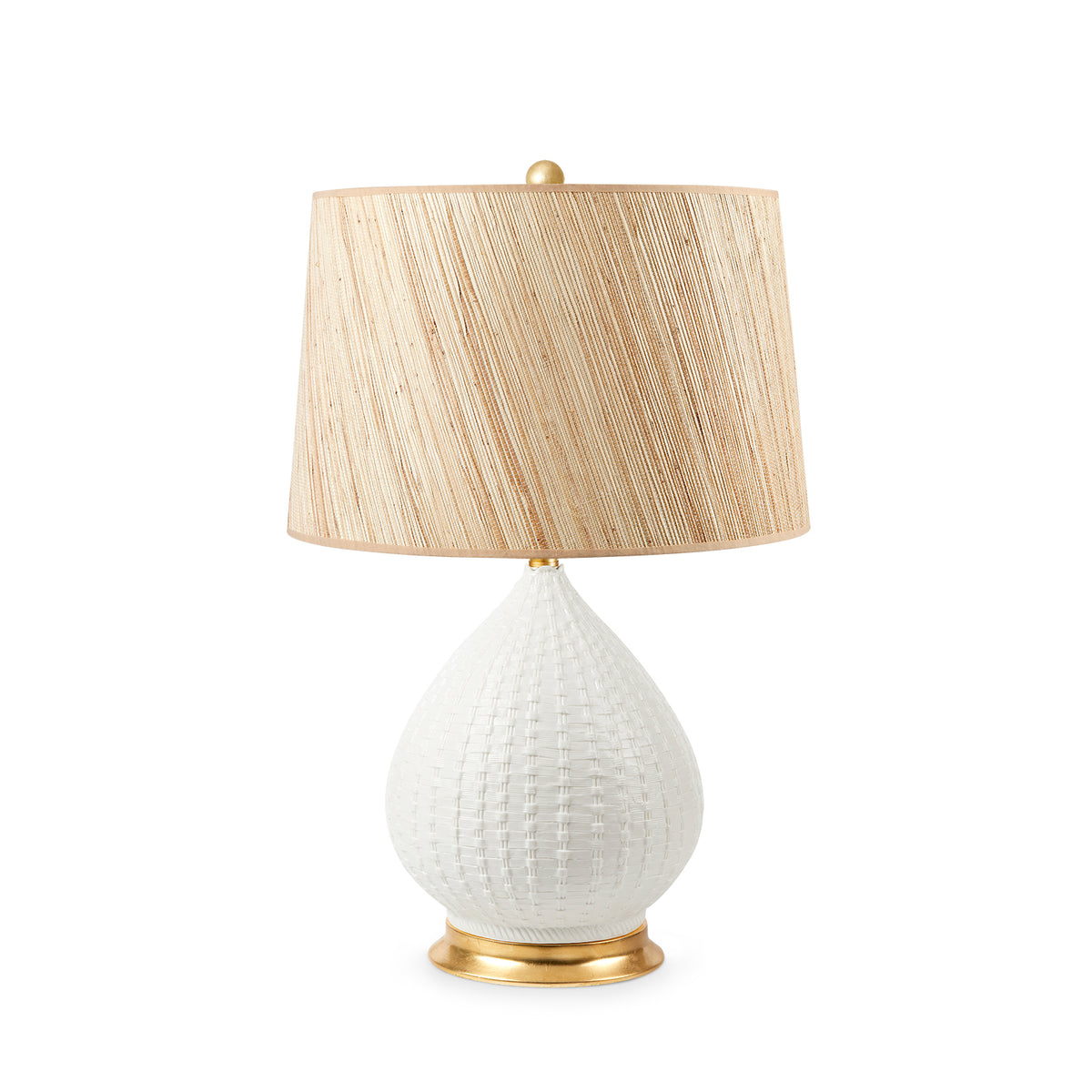Carla Lamp with Shade 17-inch Papyrus with Gold