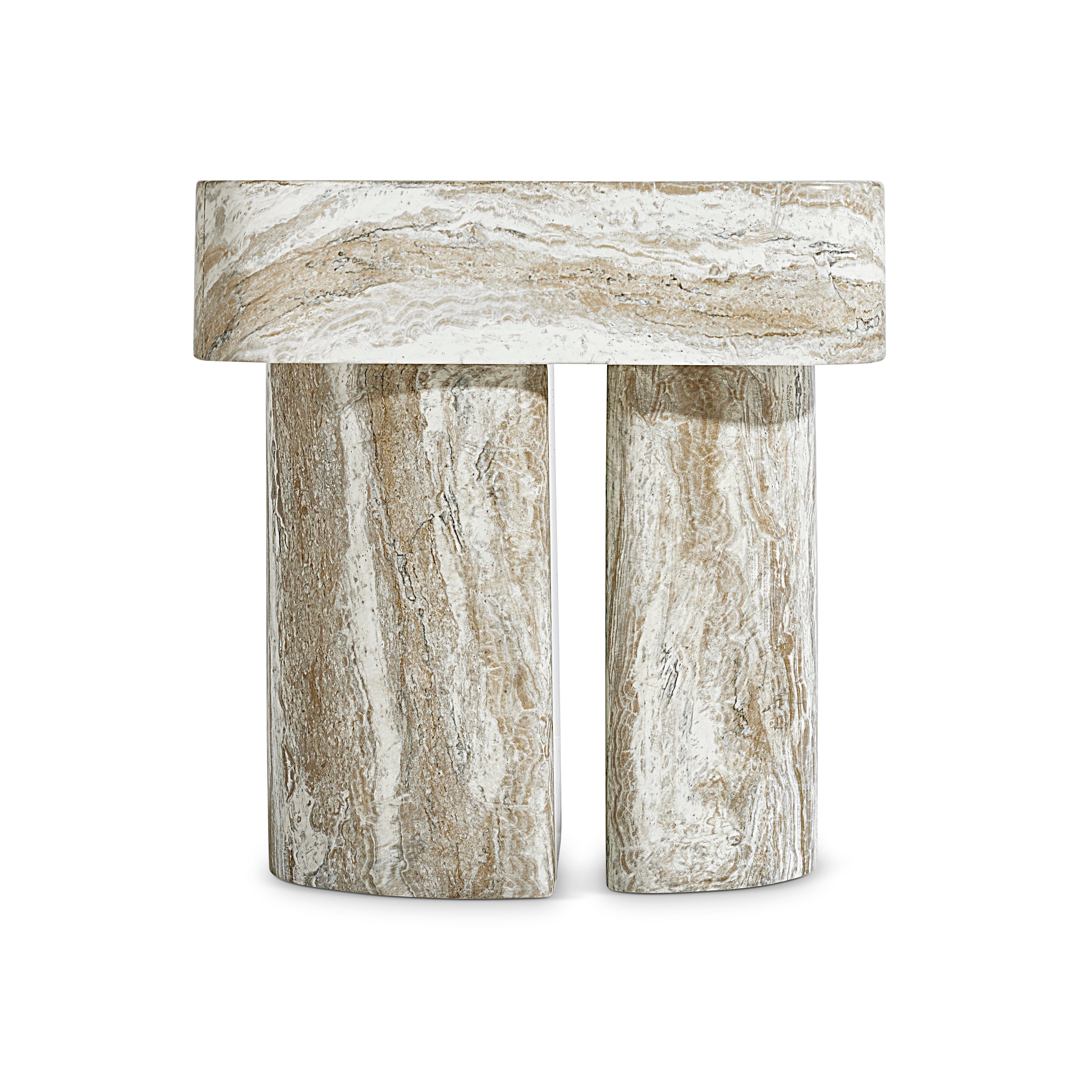 Arcadia Faux Stone Nightstand by Bernhardt