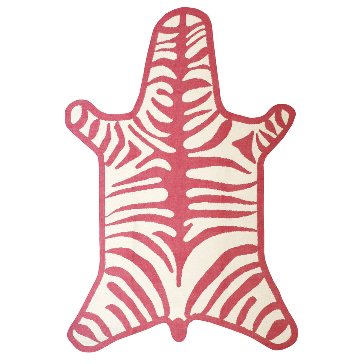 Zebra Flatweave 5' X 7' Rug