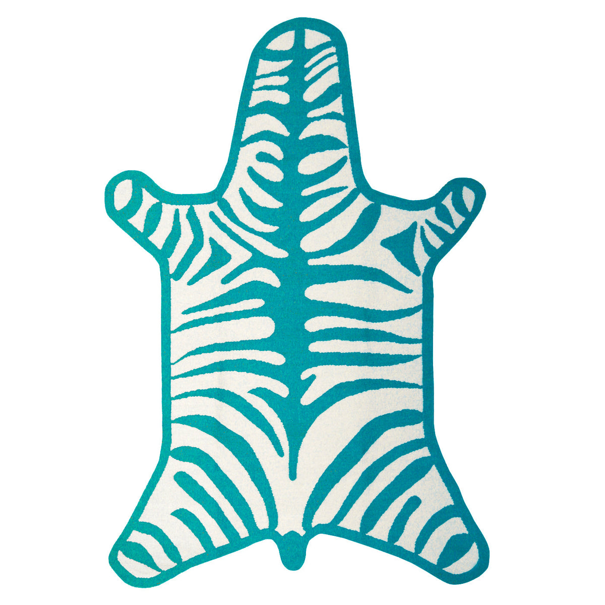 Zebra Flatweave 5' X 7' Rug