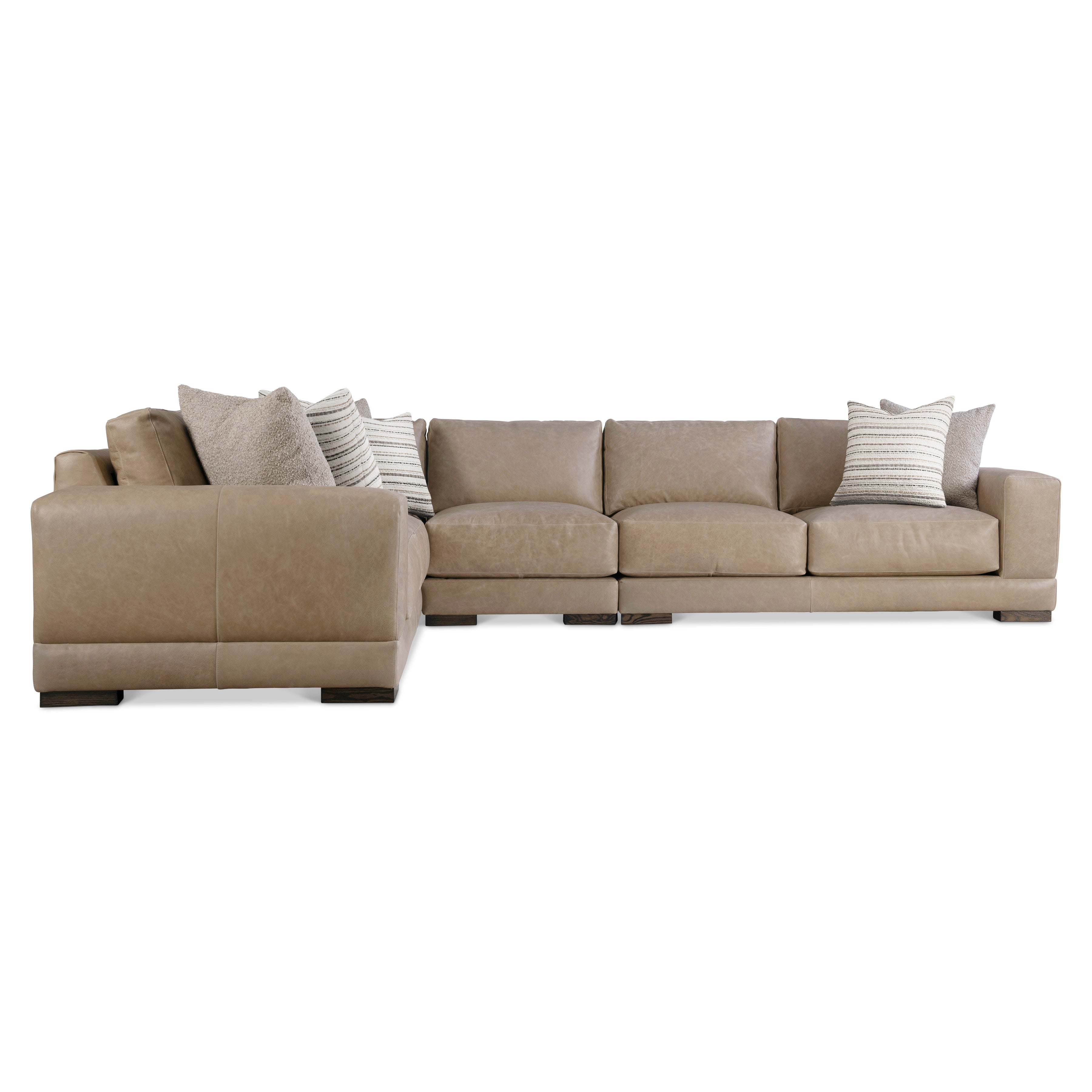 Lars Leather 4-Piece Sectional by Bernhardt