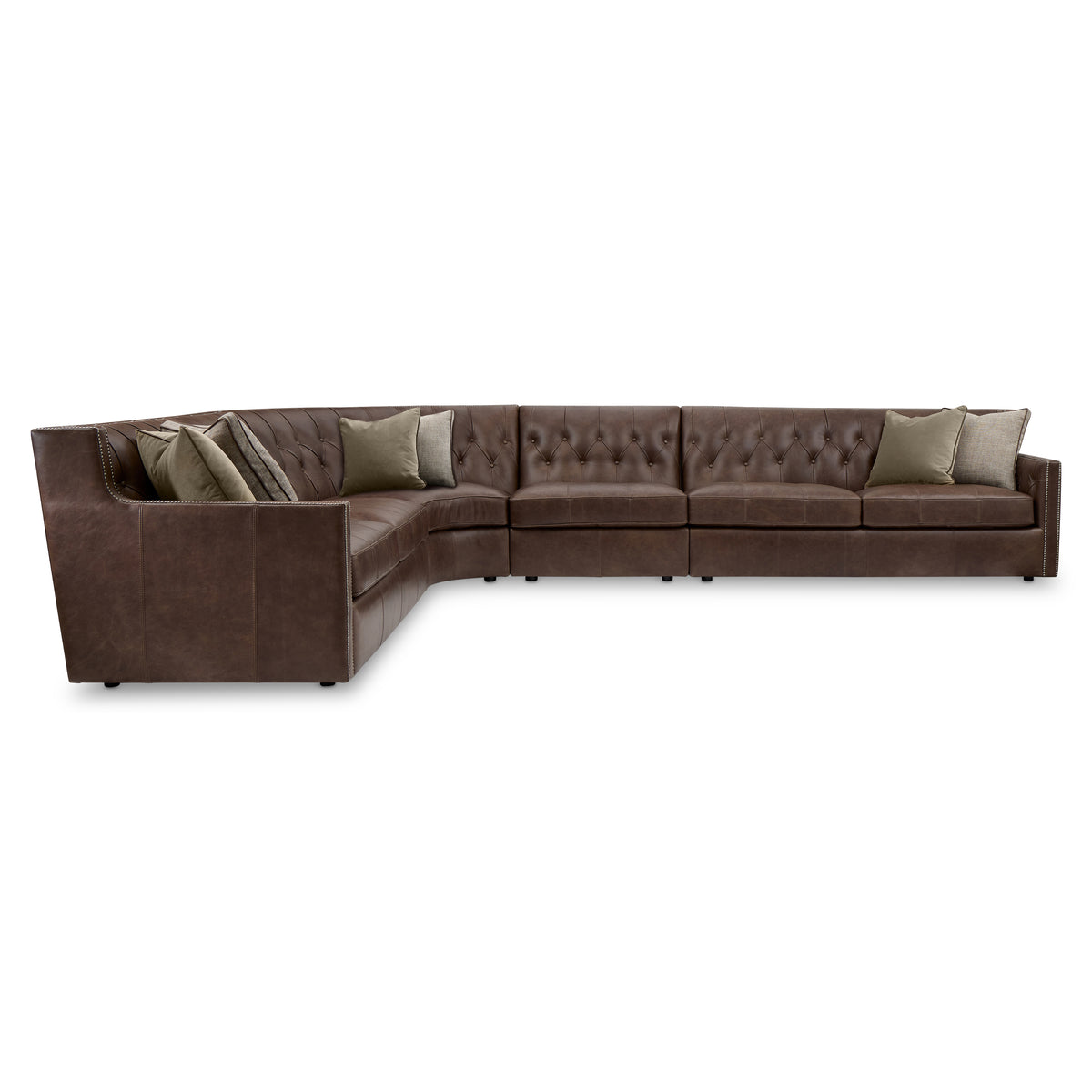 Candace 4 Piece Leather Sectional by Bernhardt