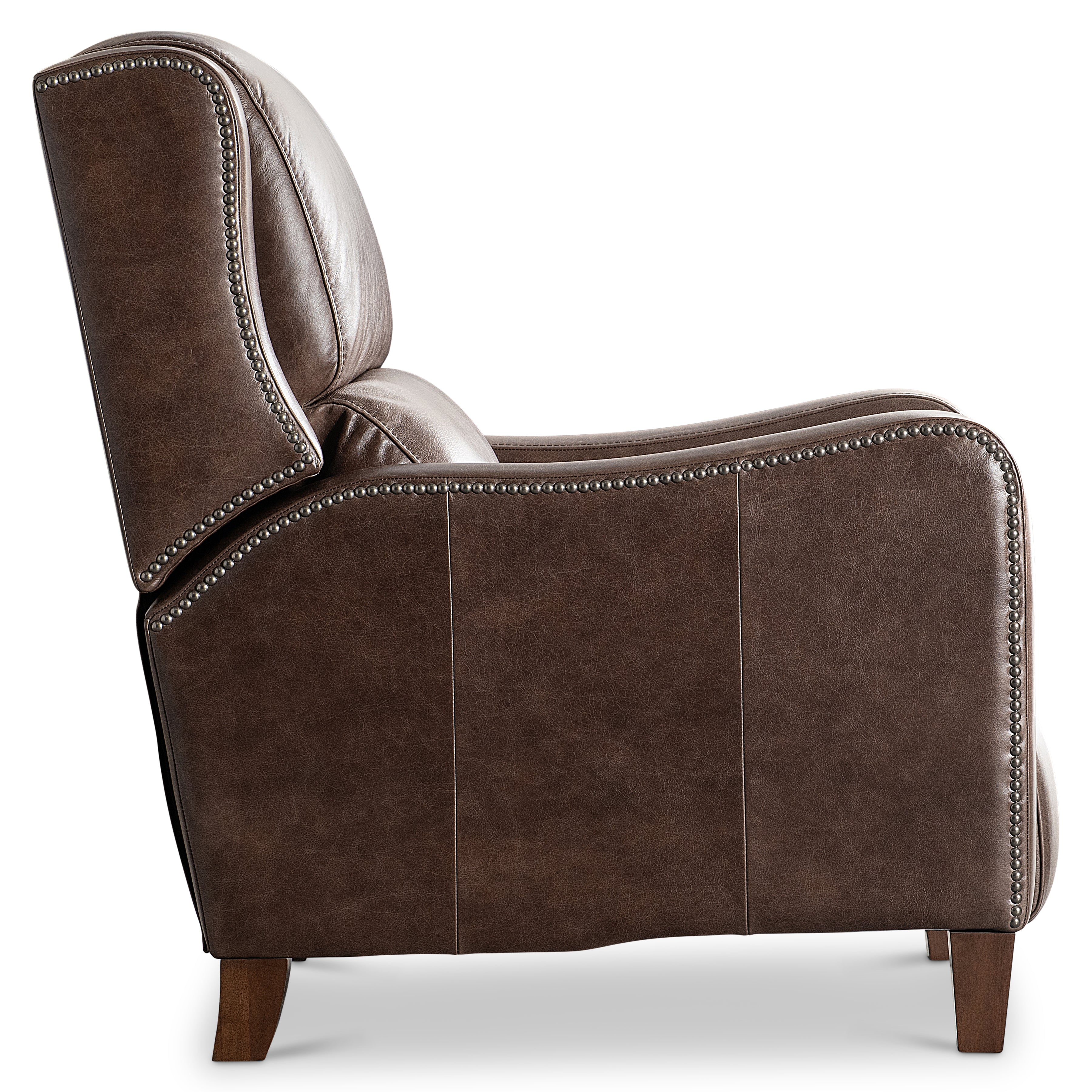 Landon Brown Leather Recliner by Bernhardt