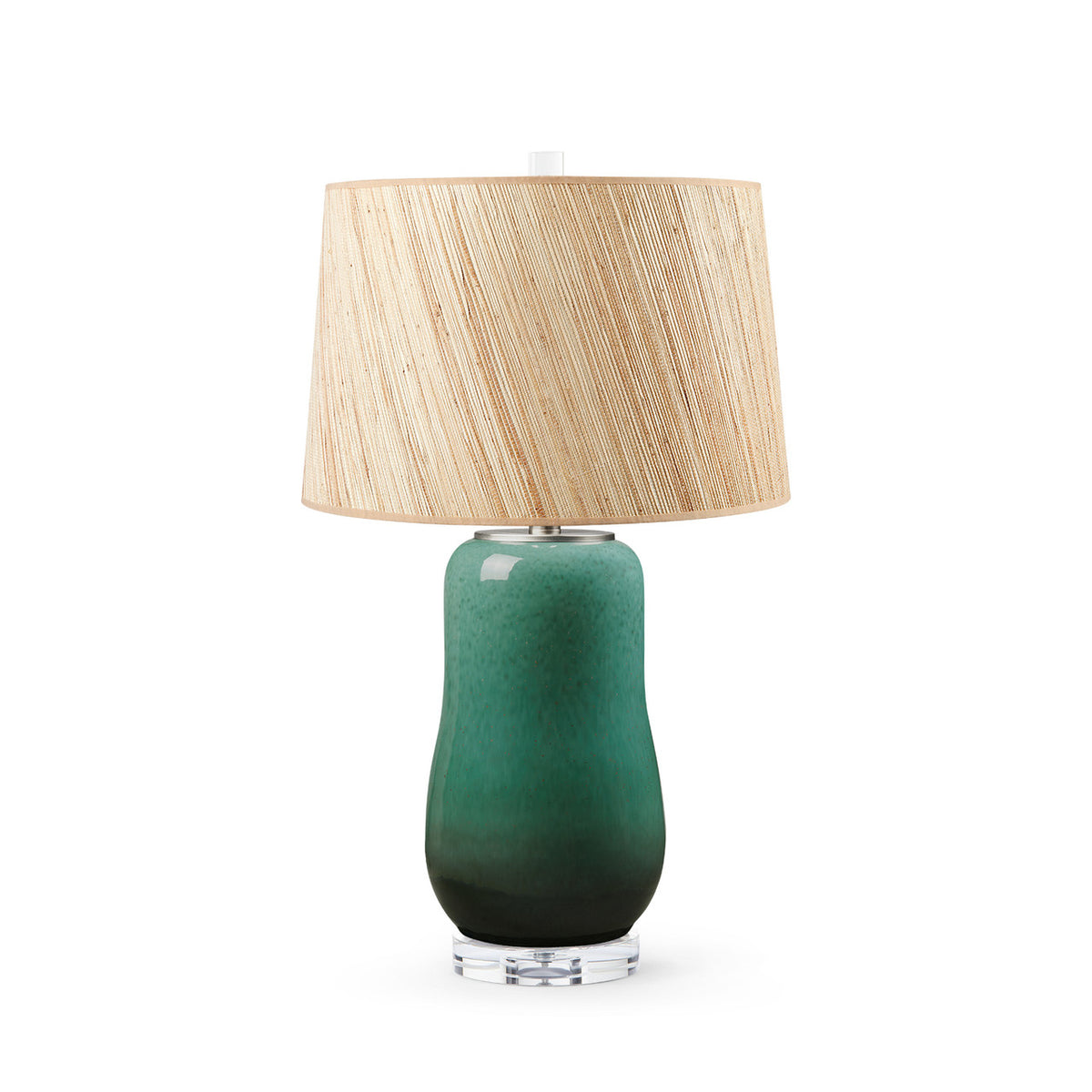 Savannah Lamp with Shade 17-inch Papyrus with Nickel
