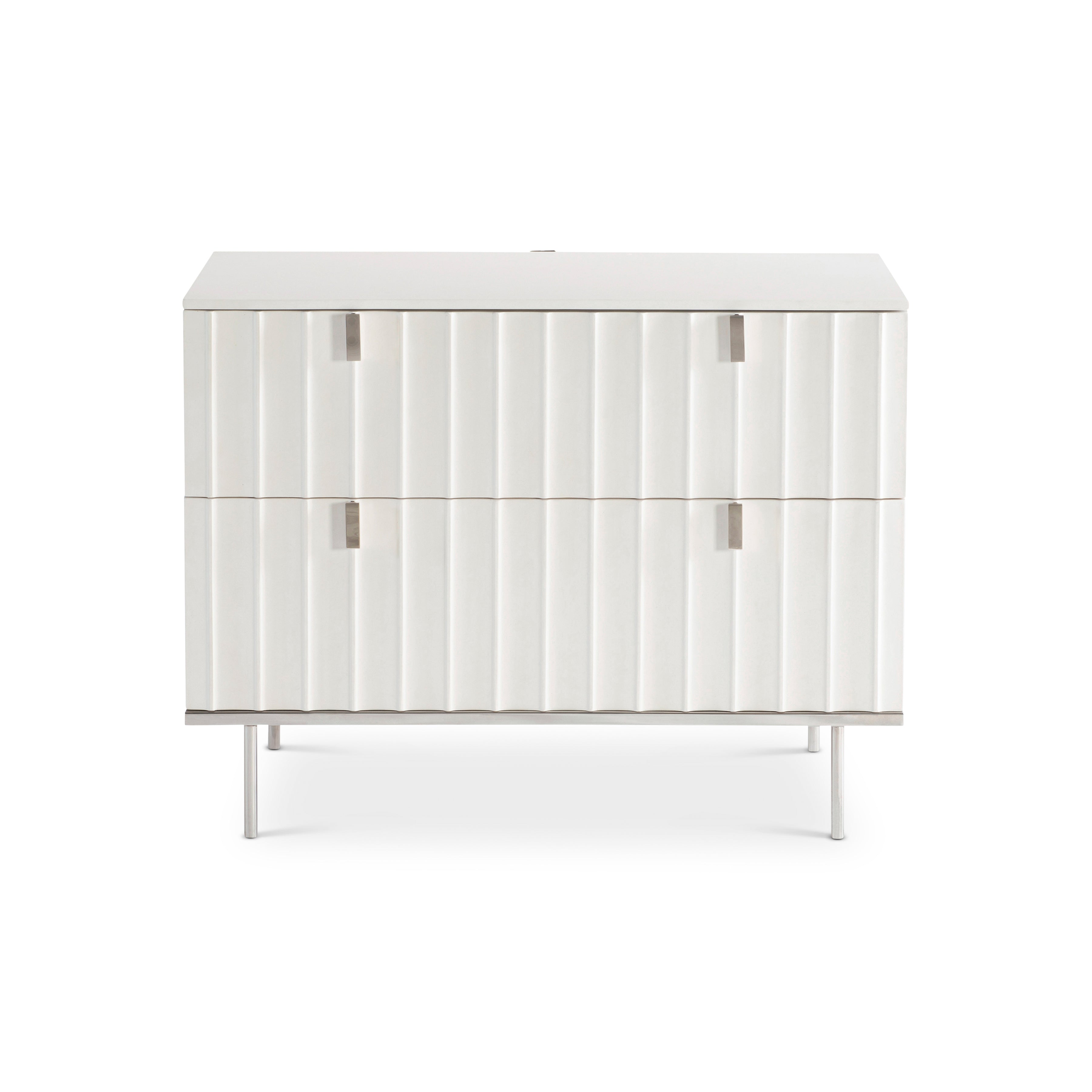 Modulum Faux Stone Nightstand by Bernhardt