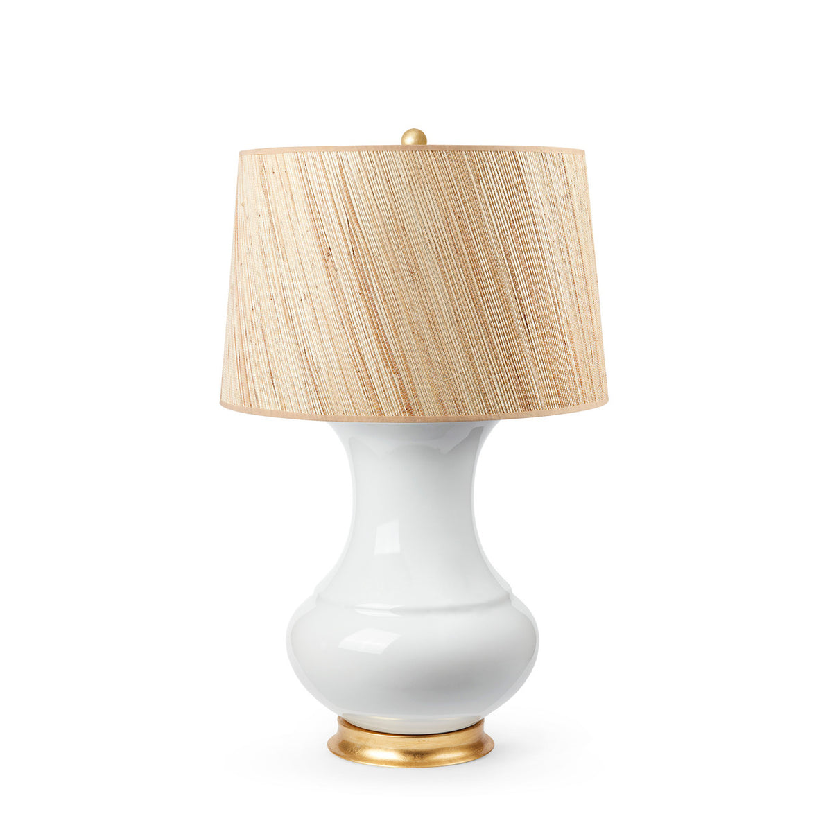 Thiri Lamp with Shade 17-inch Papyrus with Gold