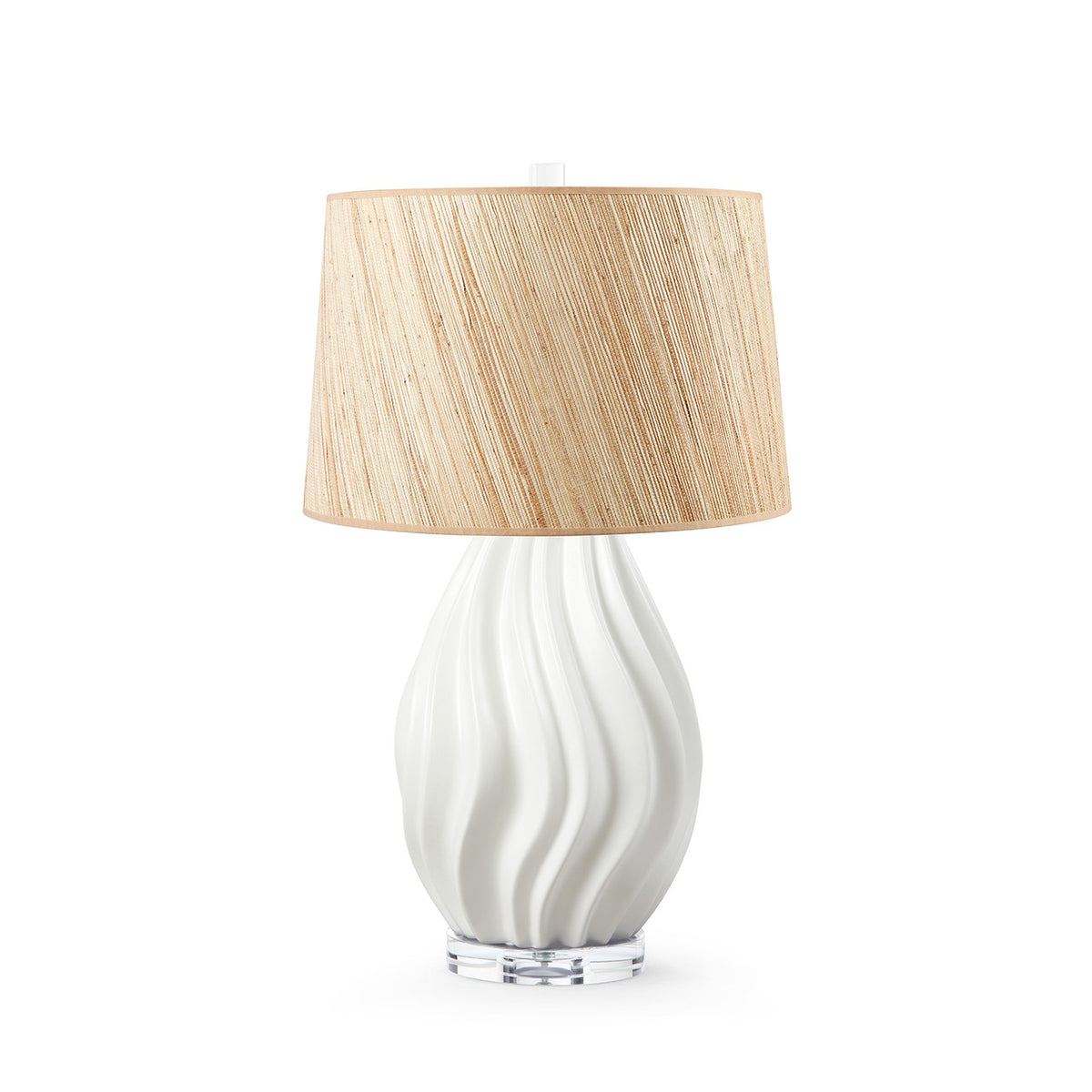 Tulum Lamp with Shade 17-inch Papyrus with Gold