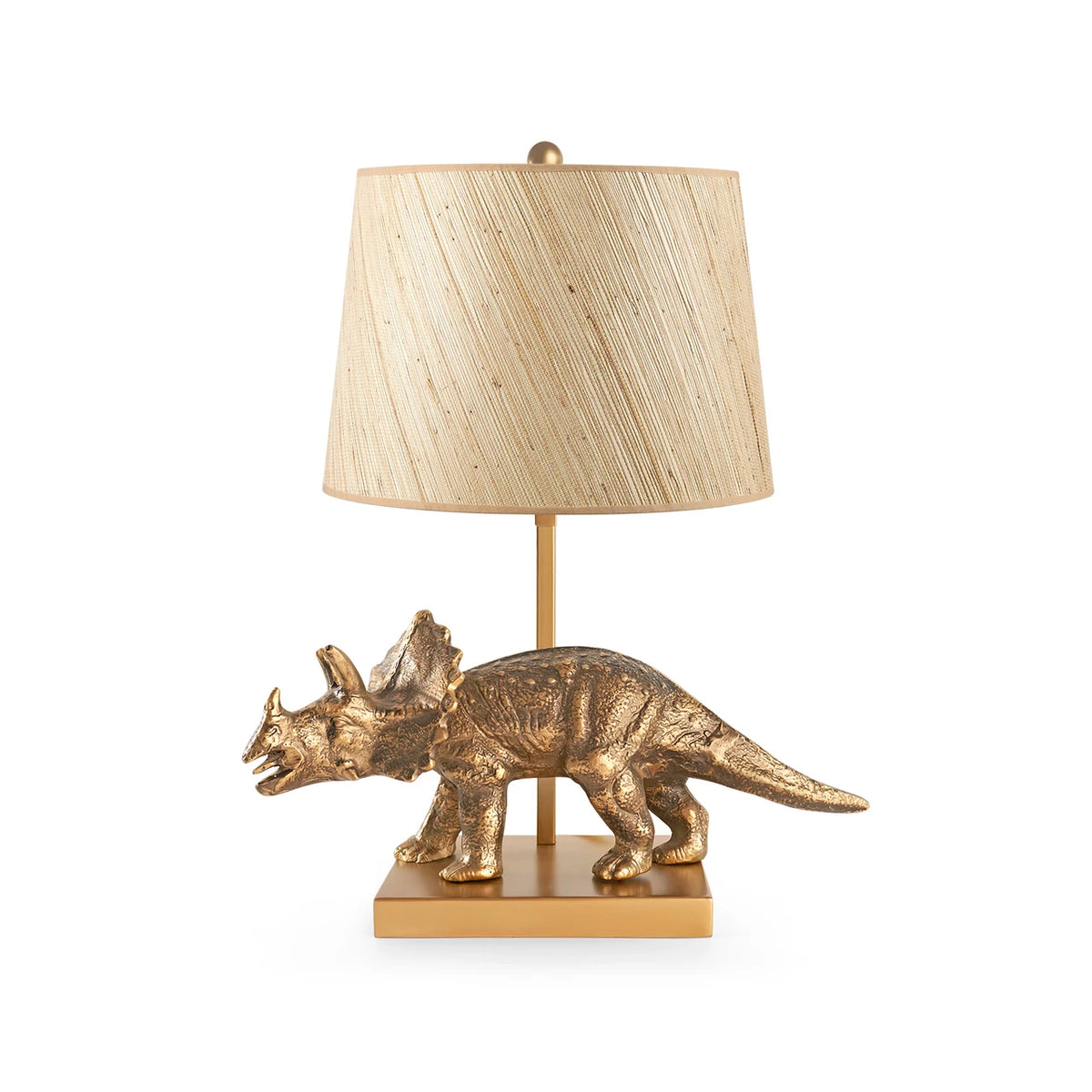 Titus Lamp with Shade 14-inch Papyrus with Nickel