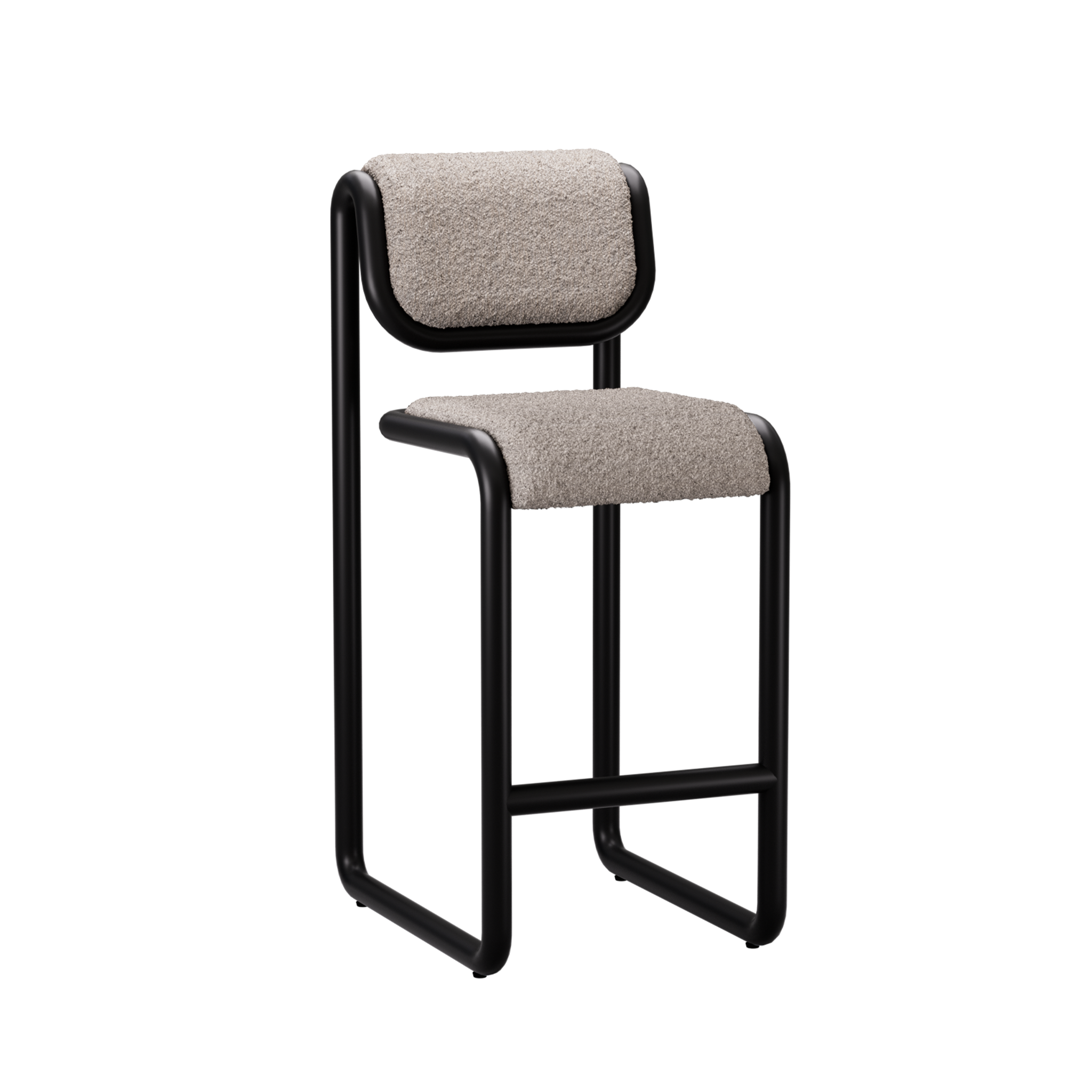 Tube Barstool Bar & Counter Stools Bend Goods Black with Grey Boucle , Black Friday Sale Bend Goods Furniture Sale, Old Bones Co, Mid Century Furniture Sale, Four Hands Furniture, Black Friday Sale Tube Barstool,Gus Sale, Perigold Tube Barstool Bar & Counter Stools Black Friday Sale , Perigold Sale Tube Barstool,Tube Barstool Lulu and Georgia, Burke Decor Sale Tube Barstool, www.oldbonesco.com