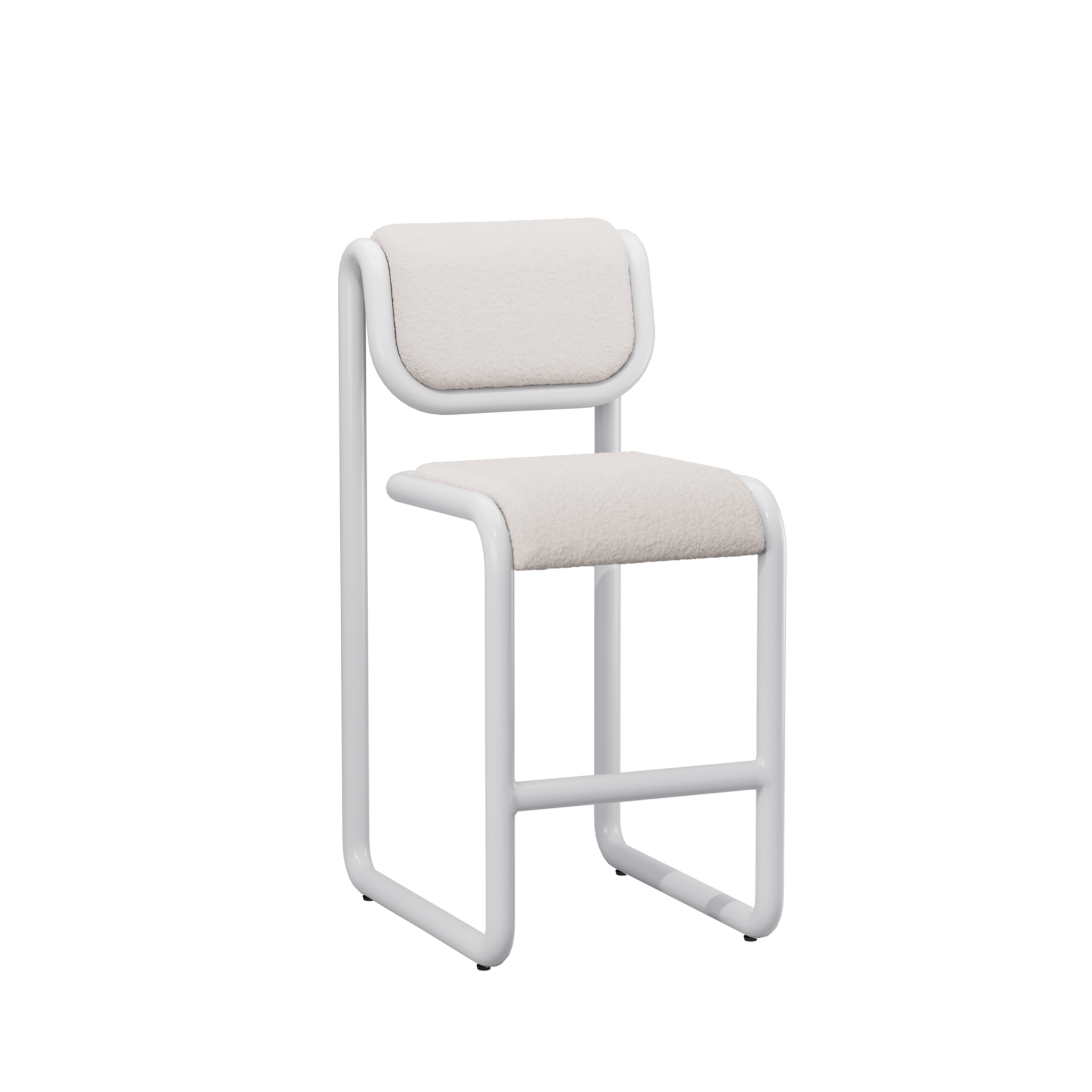 Tube Counter Stool Bar & Counter Stools Bend Goods White with Cream Boucle , Black Friday Sale Bend Goods Furniture Sale, Old Bones Co, Mid Century Furniture Sale, Four Hands Furniture, Black Friday Sale Tube Counter Stool,Gus Sale, Perigold Tube Counter Stool Bar & Counter Stools Black Friday Sale , Perigold Sale Tube Counter Stool,Tube Counter Stool Lulu and Georgia, Burke Decor Sale Tube Counter Stool, www.oldbonesco.com