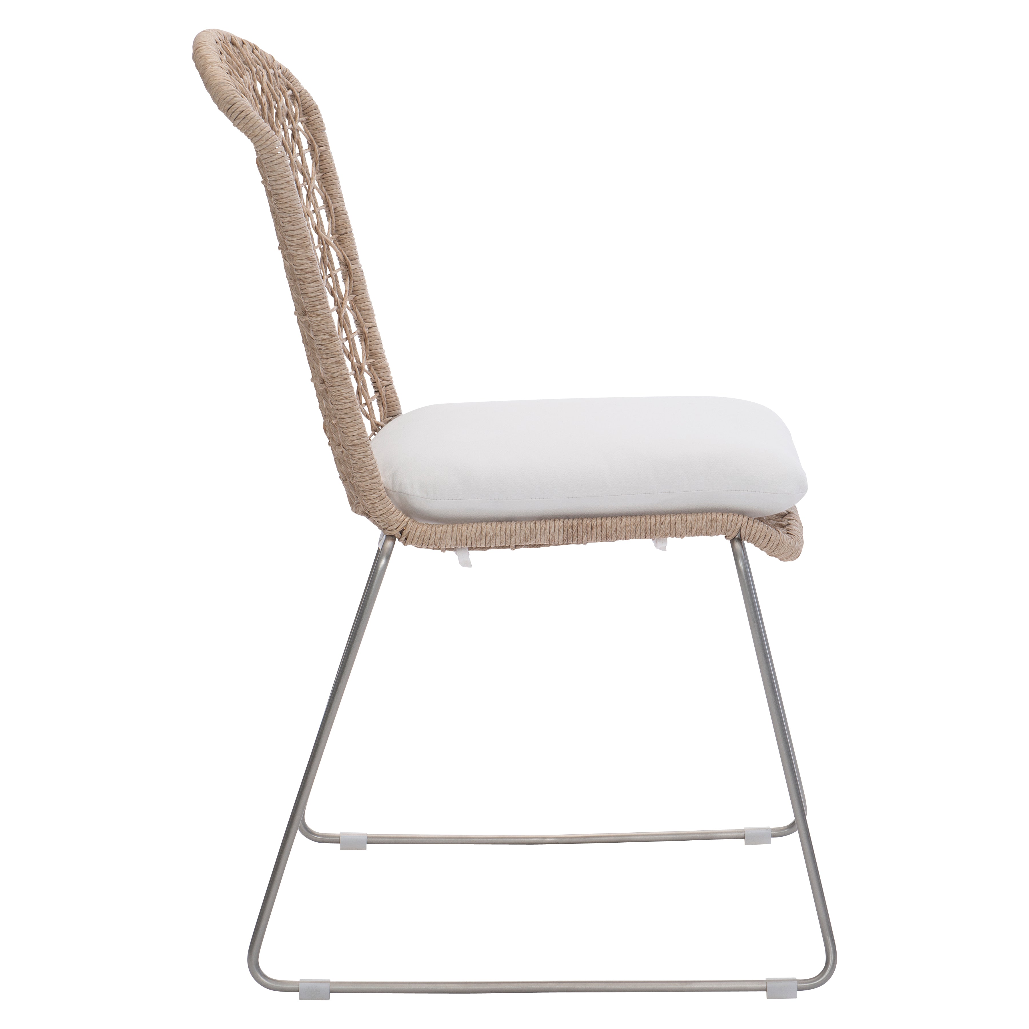 Carmel Outdoor Side Chair with Seat Pad by Bernhardt