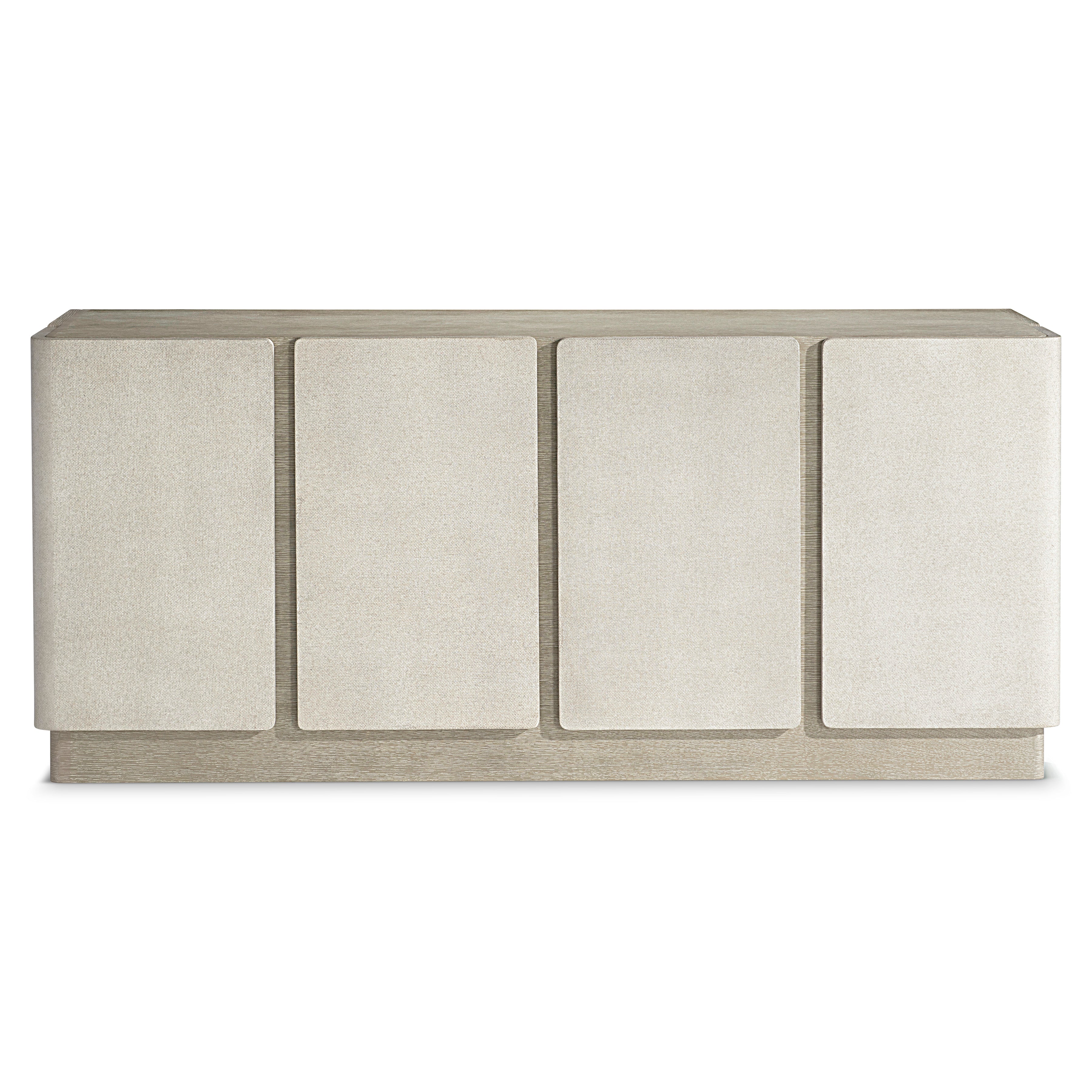 Arcadia Buffet with Raffla-wrapped doors by Bernhardt