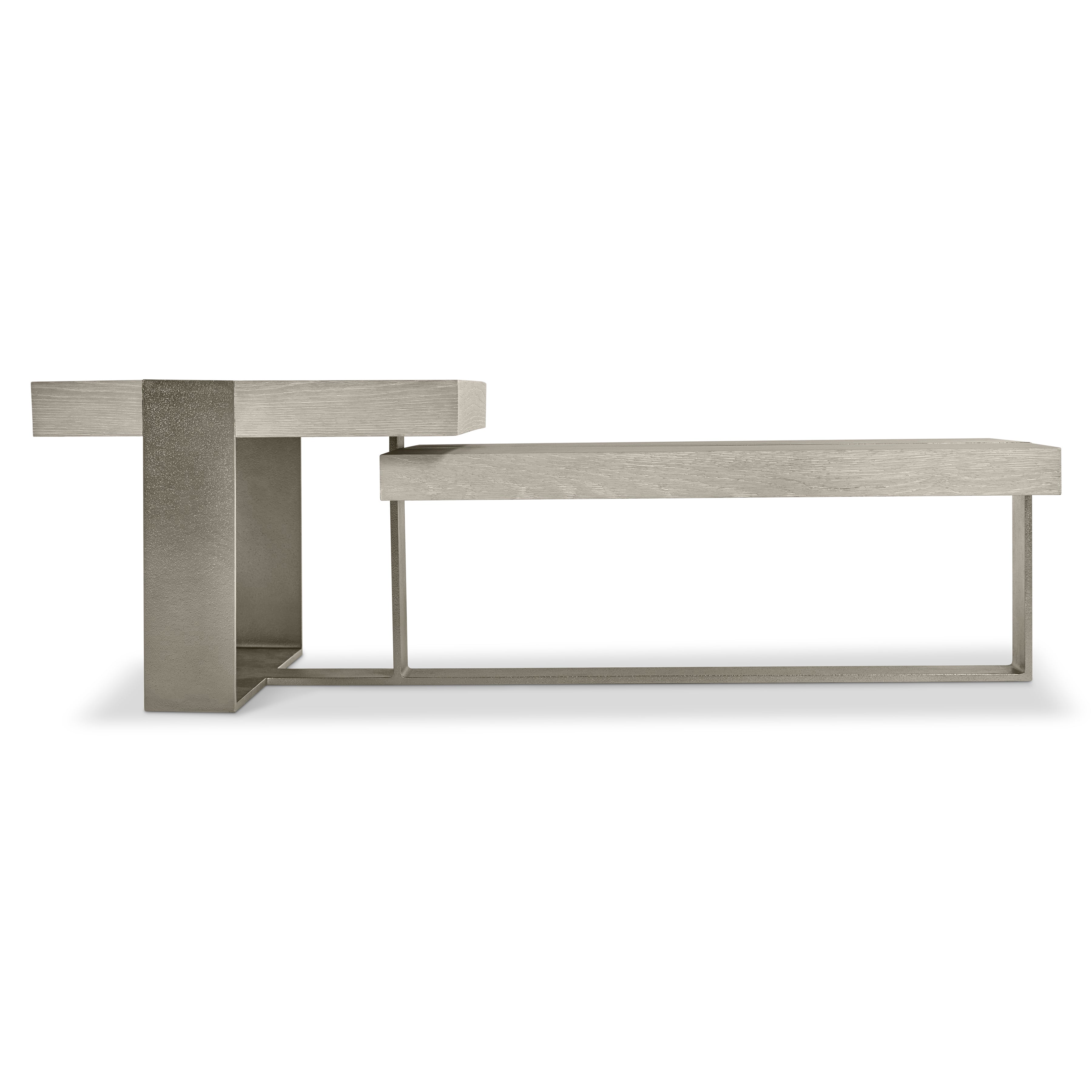 Tempo Metal Base Cocktail Table by Bernhardt
