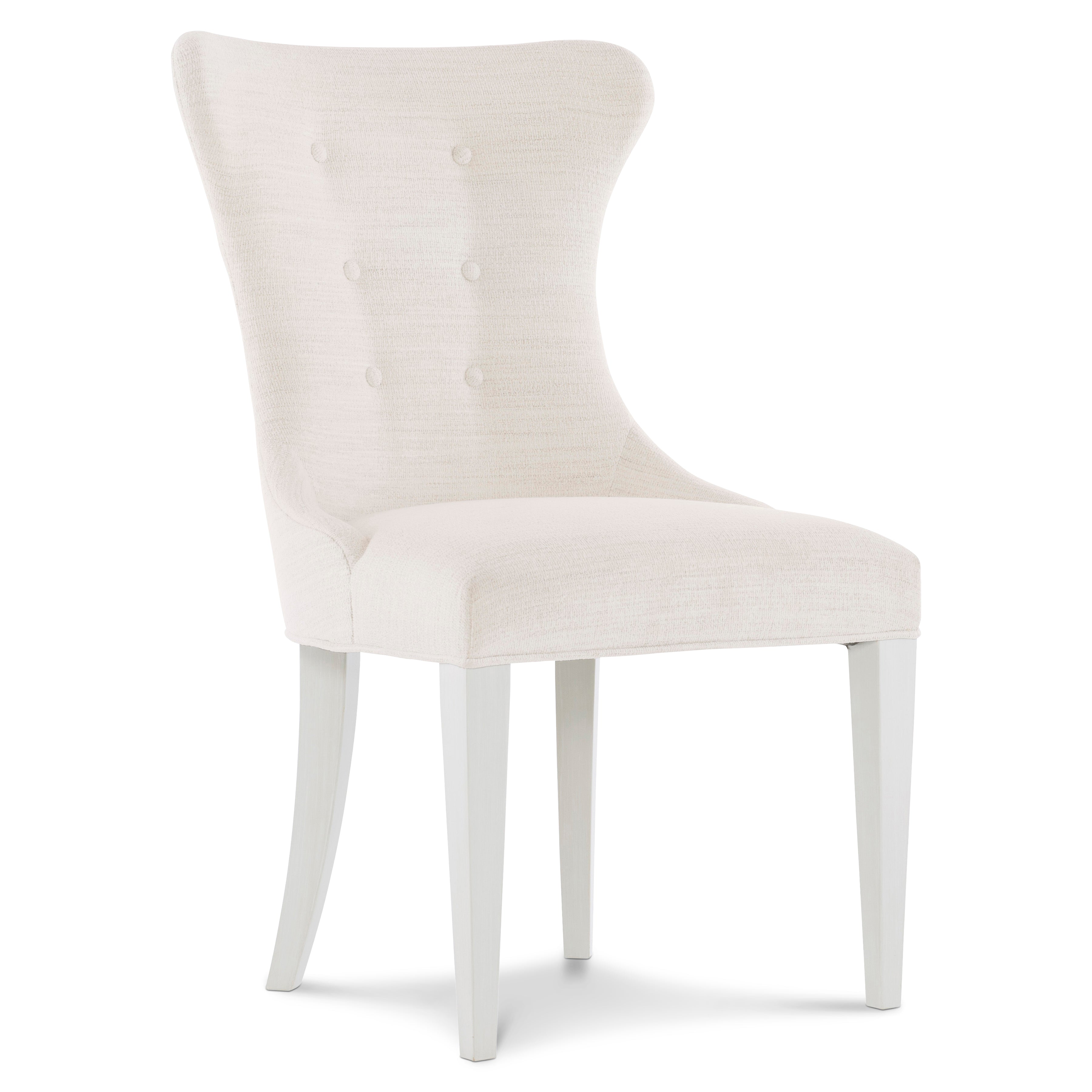 Silhouette Side Chair in Neutral Fabric by Bernhardt
