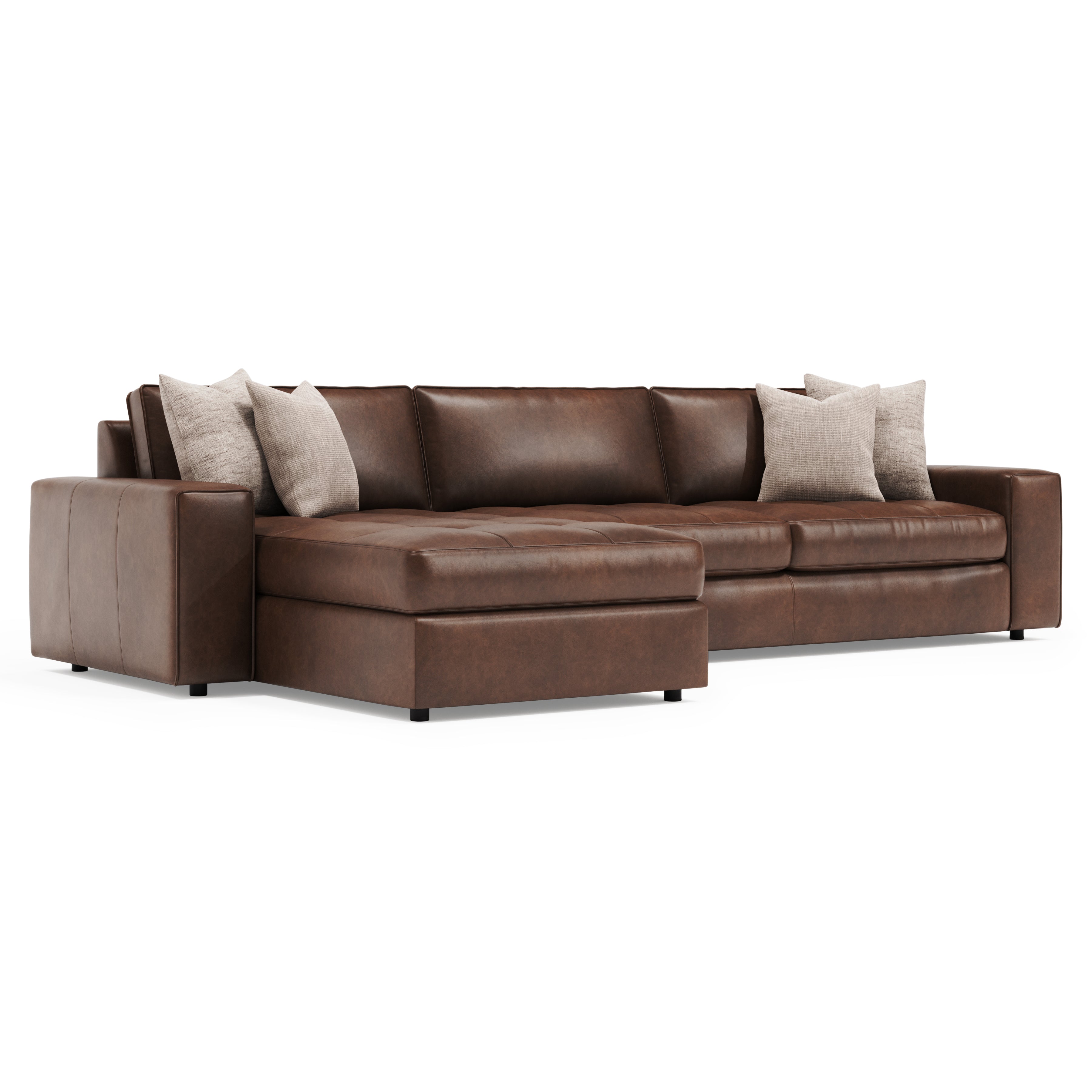 Nest 2-Piece Leather Sectional by Bernhardt