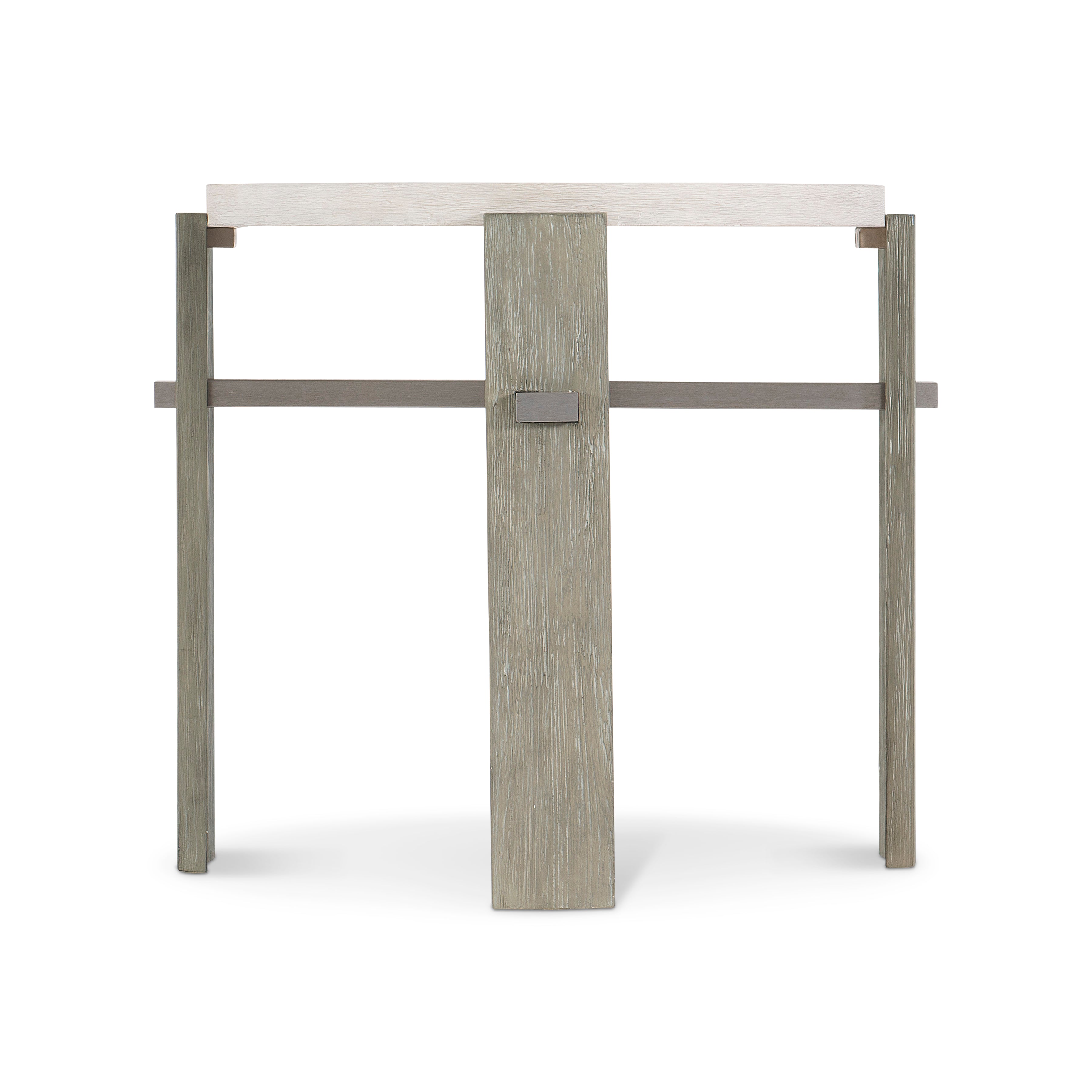 Foundations Round Side Table with Four Legs by Bernhardt