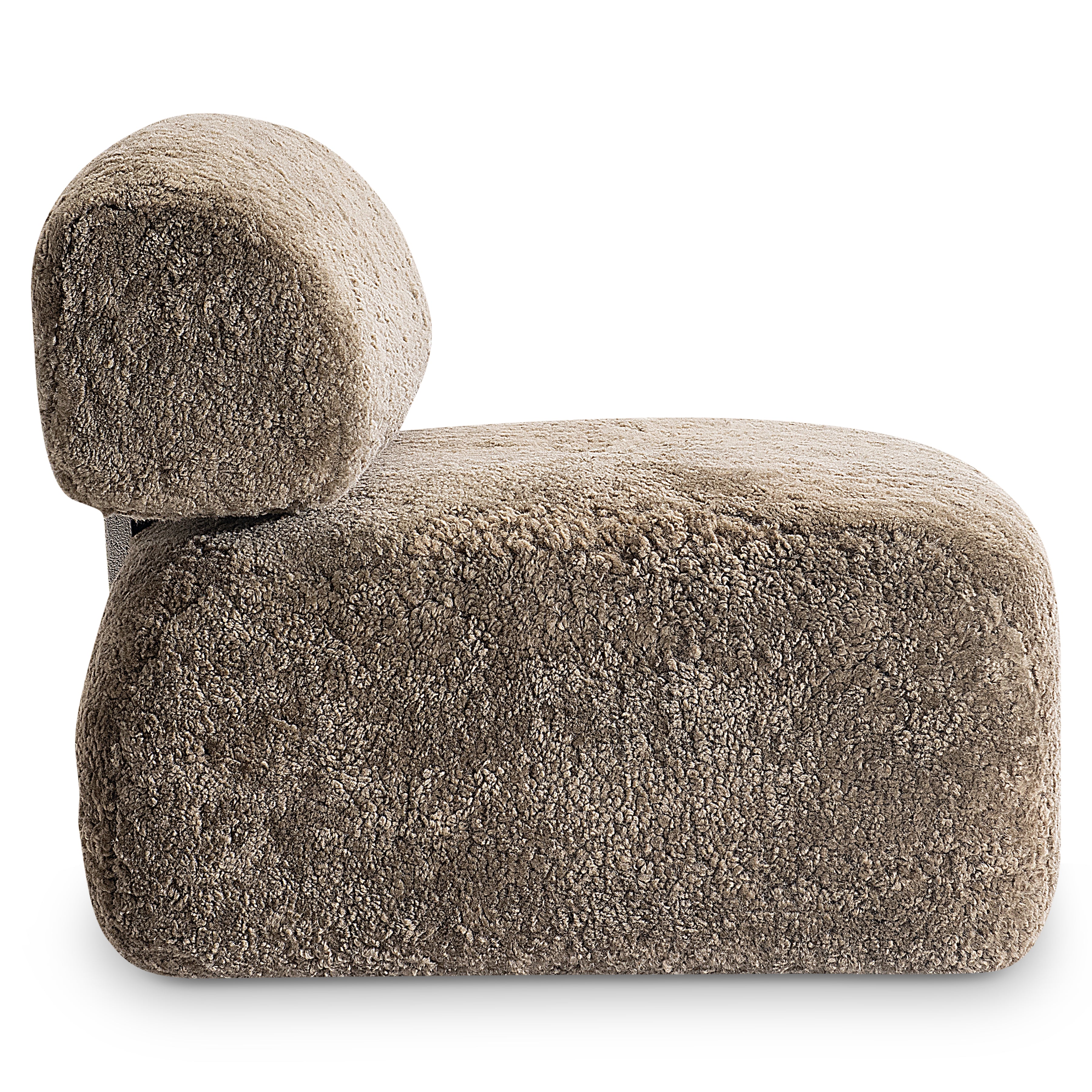 Paley Shearling Swivel Chair by Bernhardt