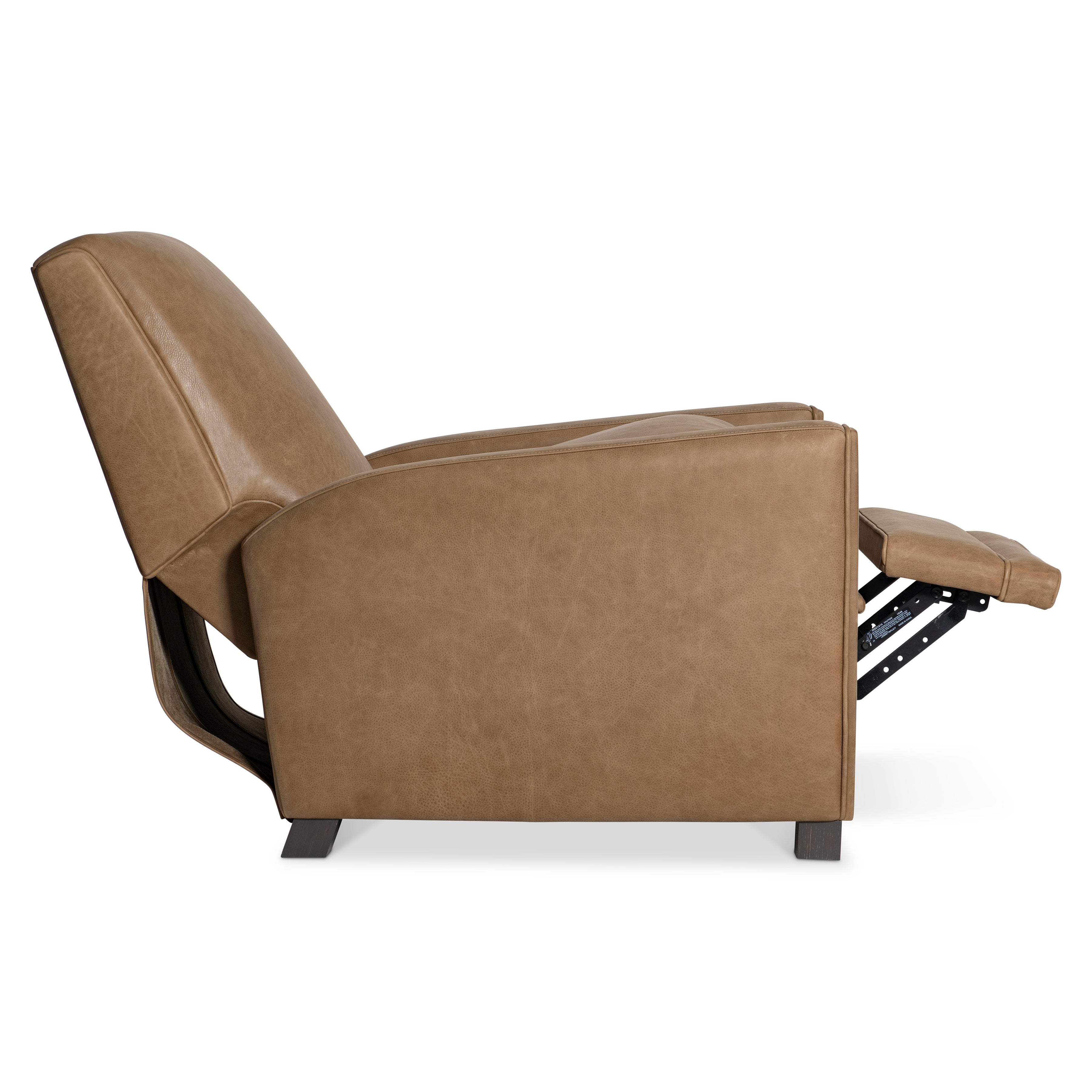Bastille Tan Leather Recliner by Bernhardt