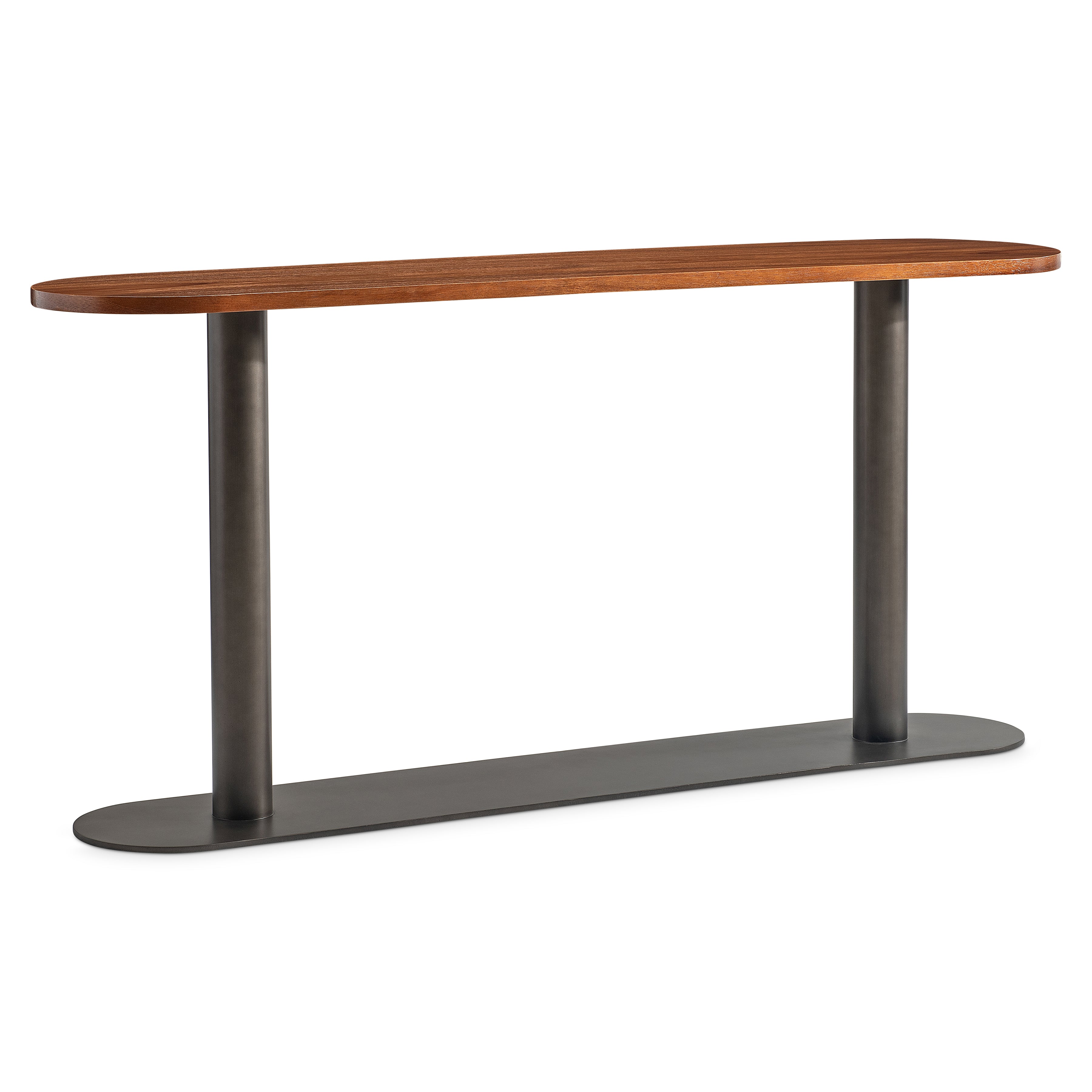 Brasea Pedestal Console Table by Bernhardt