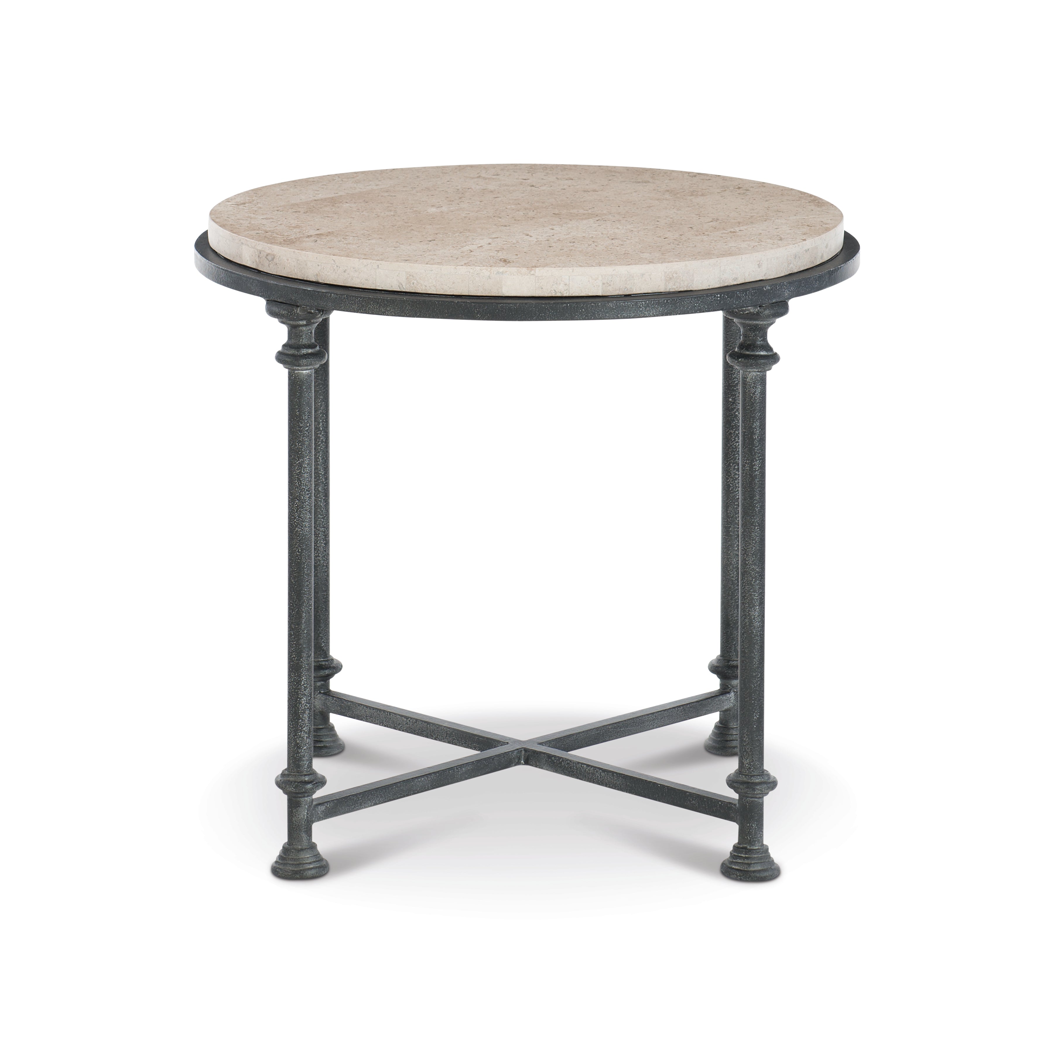 Galesbury Round Metal End Table by Bernhardt