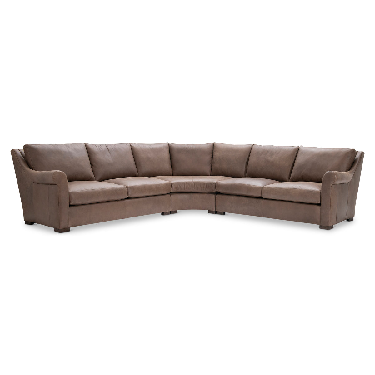 Keirnan 3-Piece Leather Sectional by Bernhardt