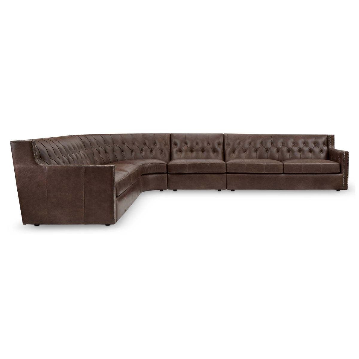 Candace 4 Piece Leather Sectional by Bernhardt