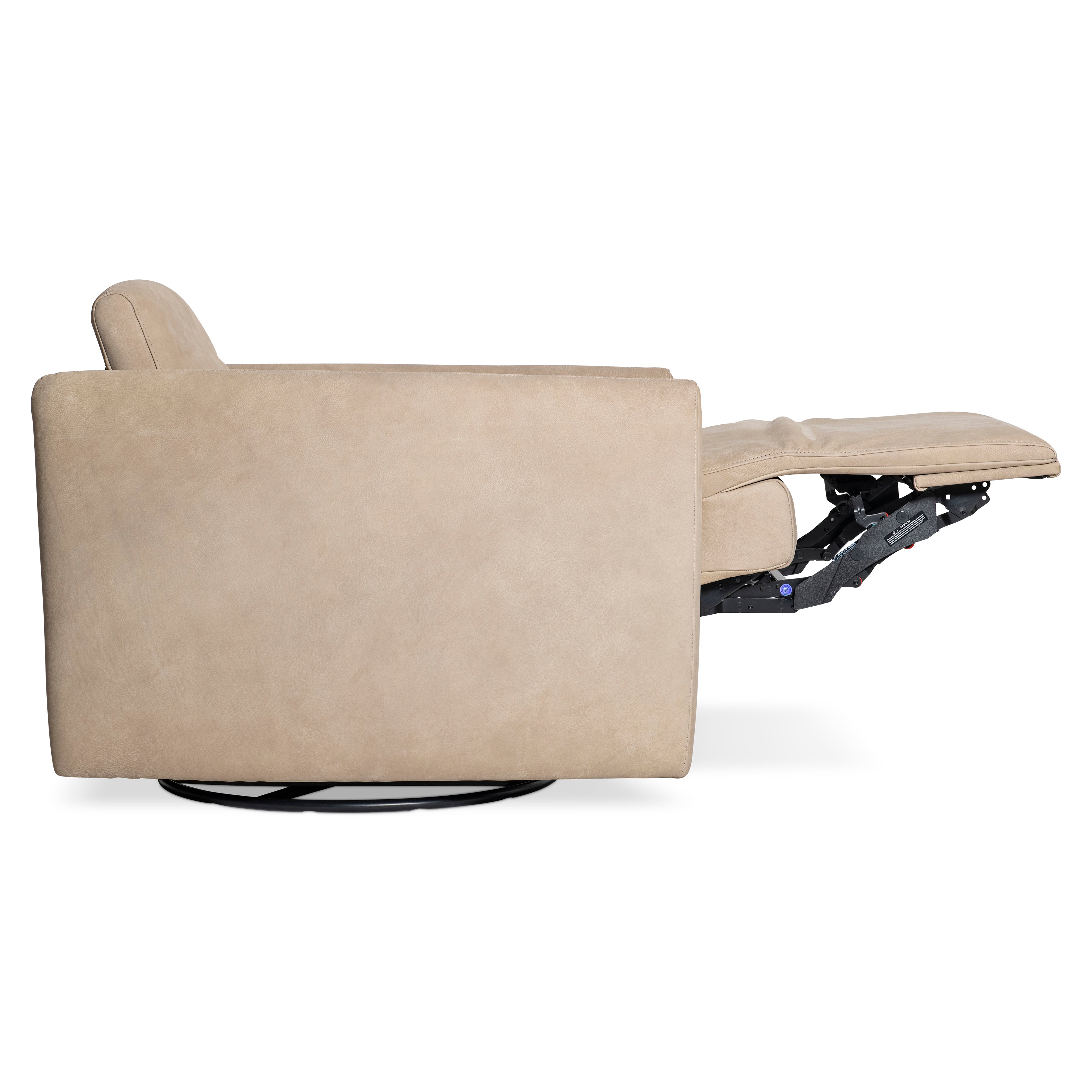 Livvy Leather Power Motion Swivel Chair by Bernhardt